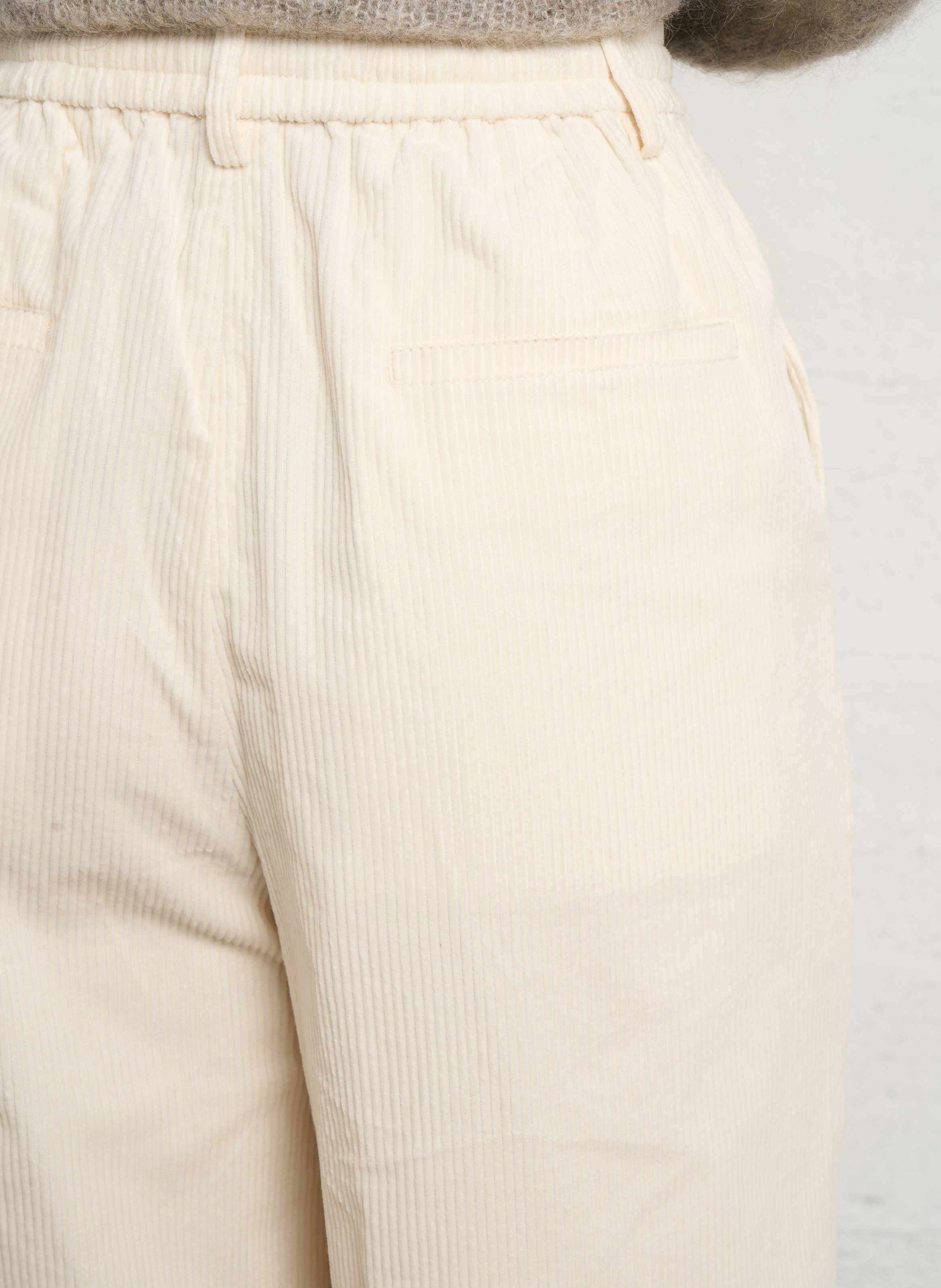 Wide-leg cotton jeans BELLEROSE Beige