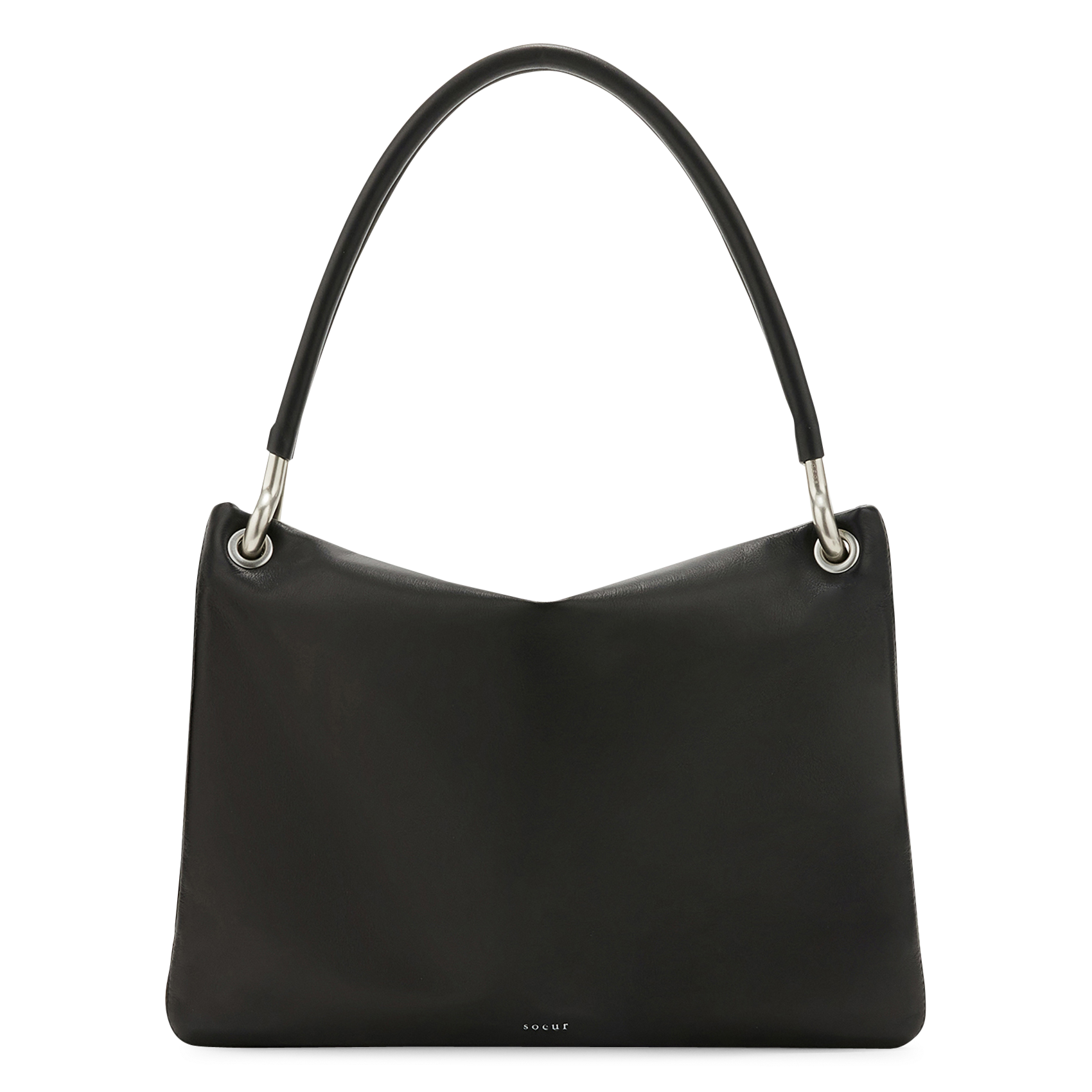Sac porté épaule en cuir SOEUR Schwarz