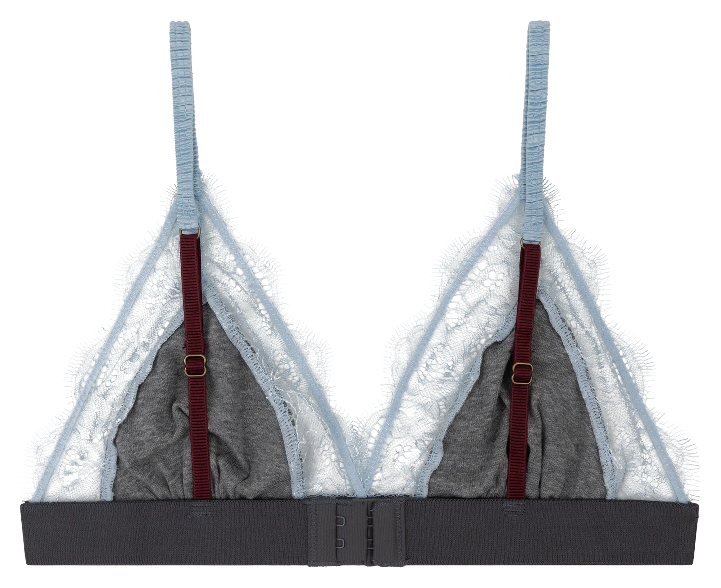 Bralette triangle en dentelle LOVE STORIES Gris