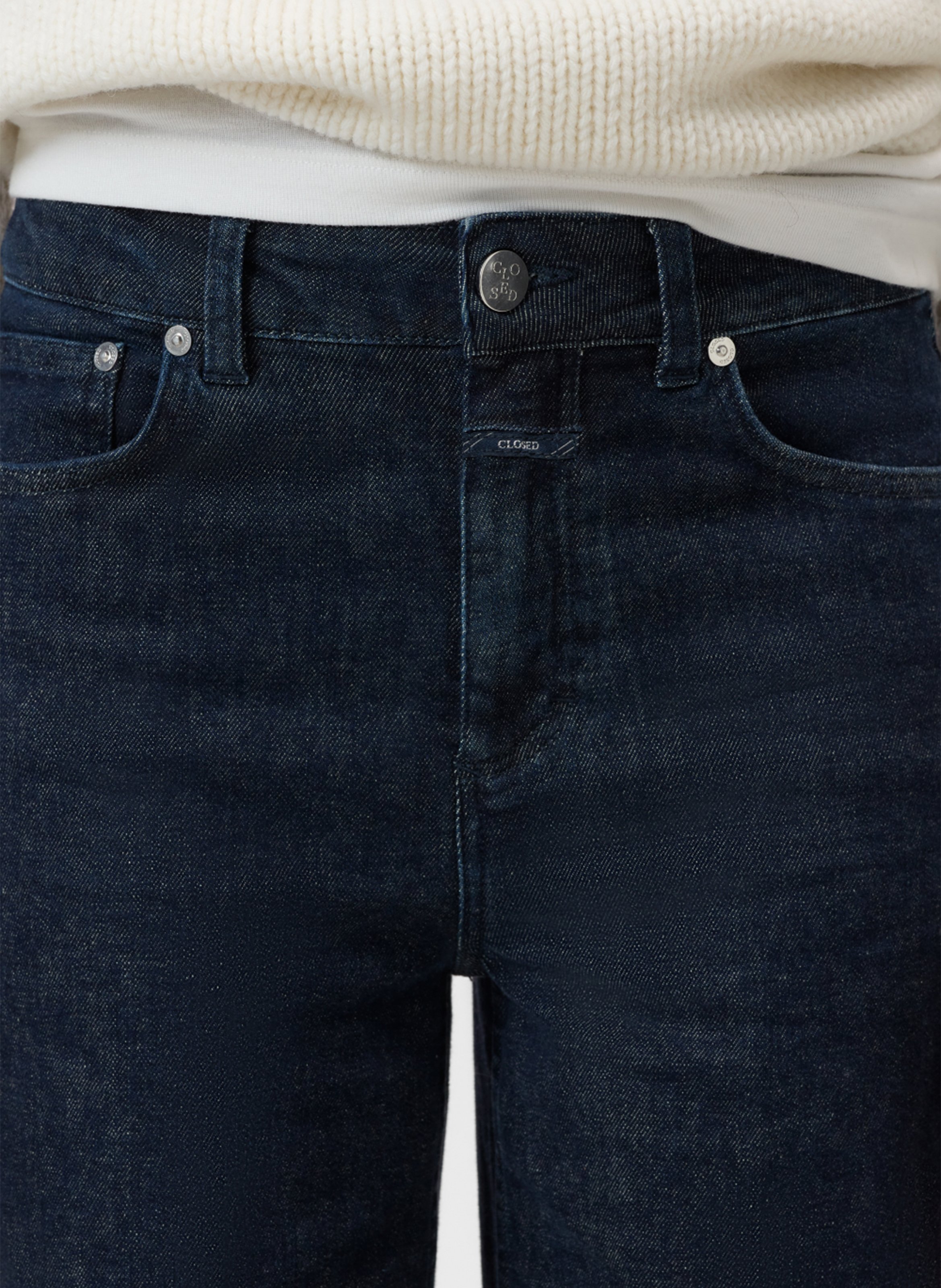 Wide-leg jeans in a cotton blend CLOSED Blue