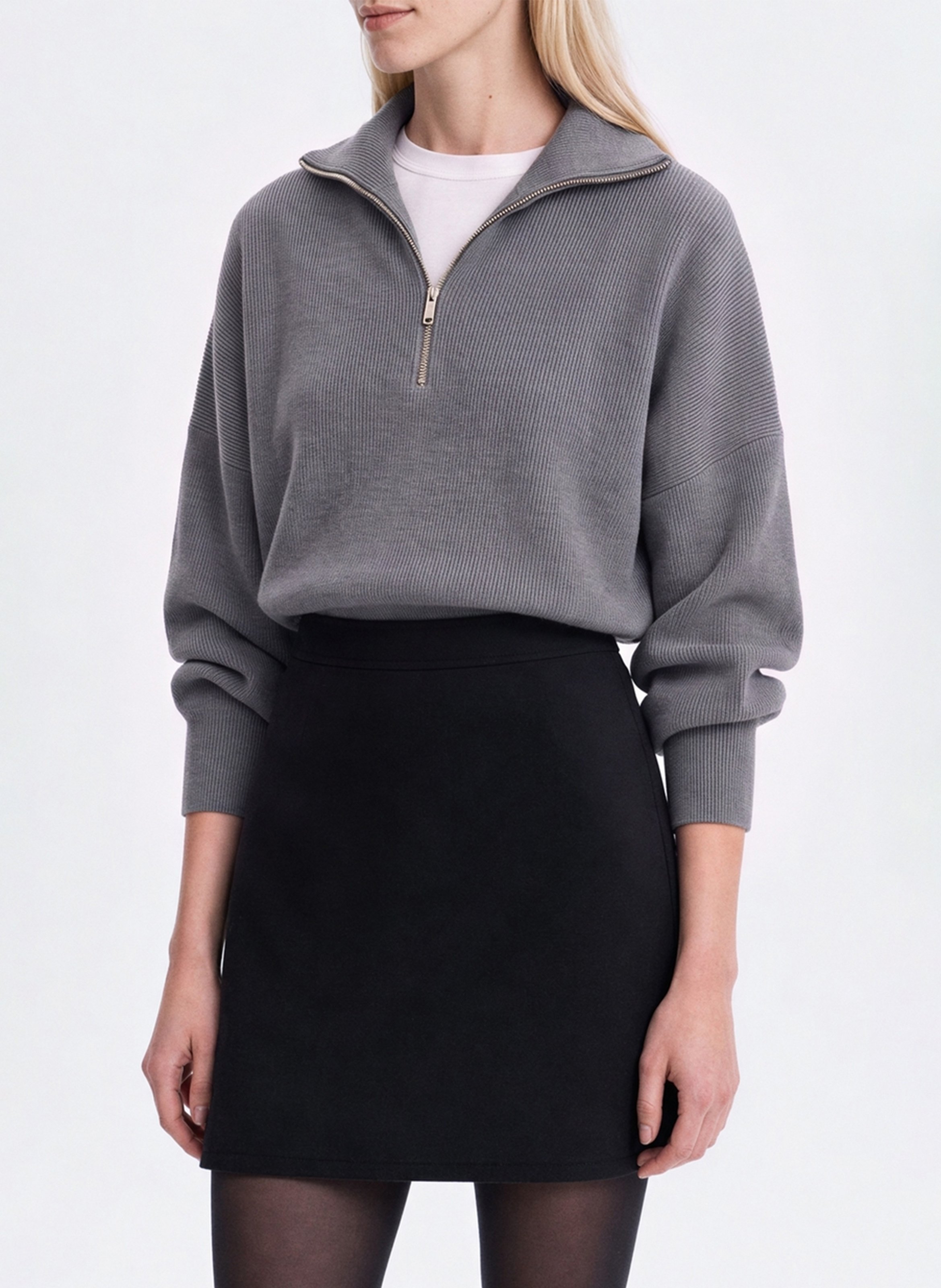 Short wool-blend skirt VANESSA BRUNO Black