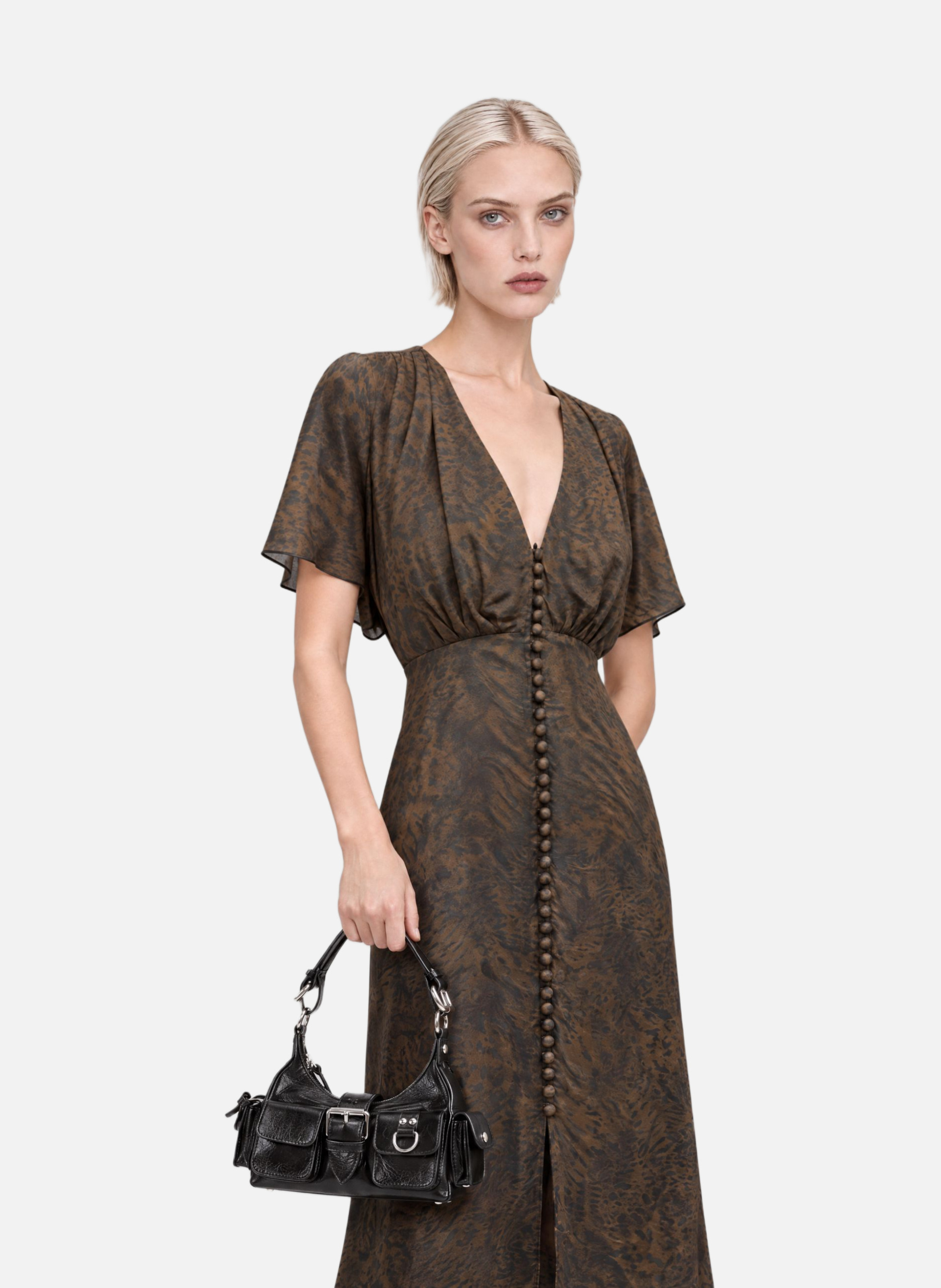 Long leopard-print dress THE KOOPLES Multicolored