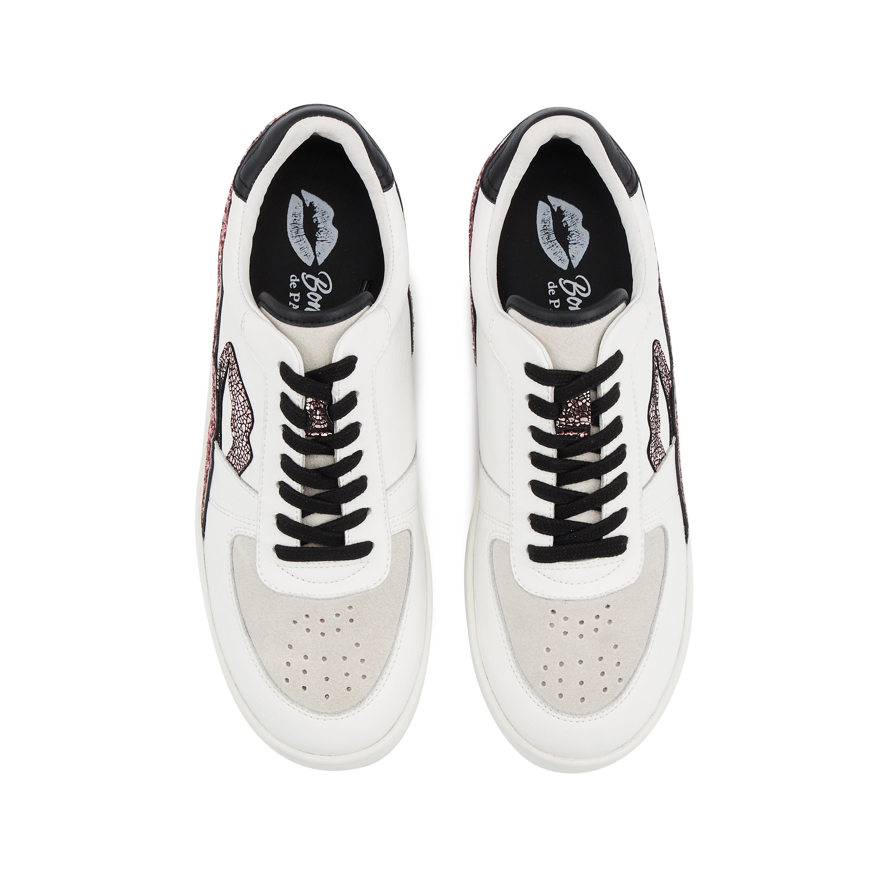 Leather sneakers BONS BAISERS PARIS White
