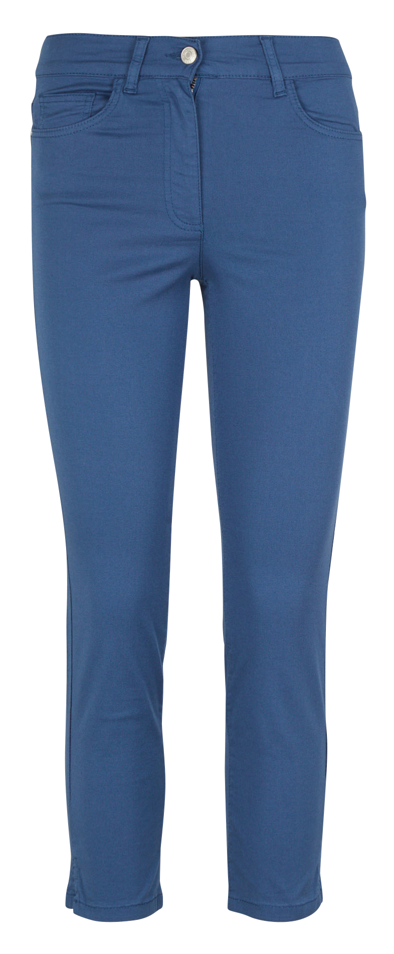 Cropped cotton-blend pants PK012-MASONB Denim moyen