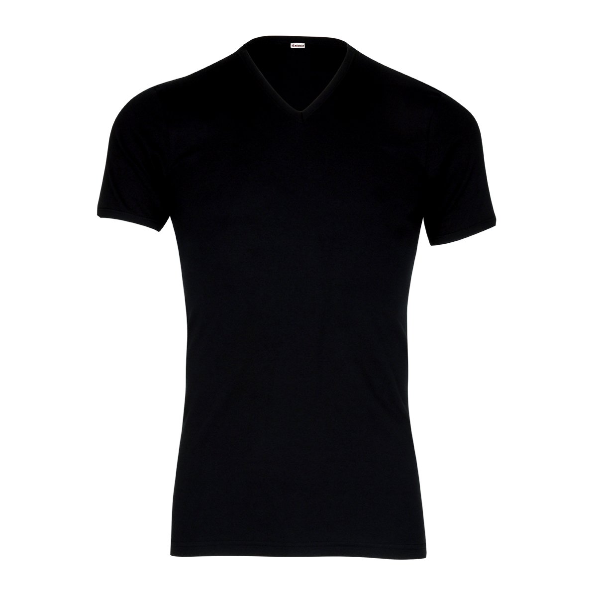 Premium pure cotton V-neck T-shirt Black