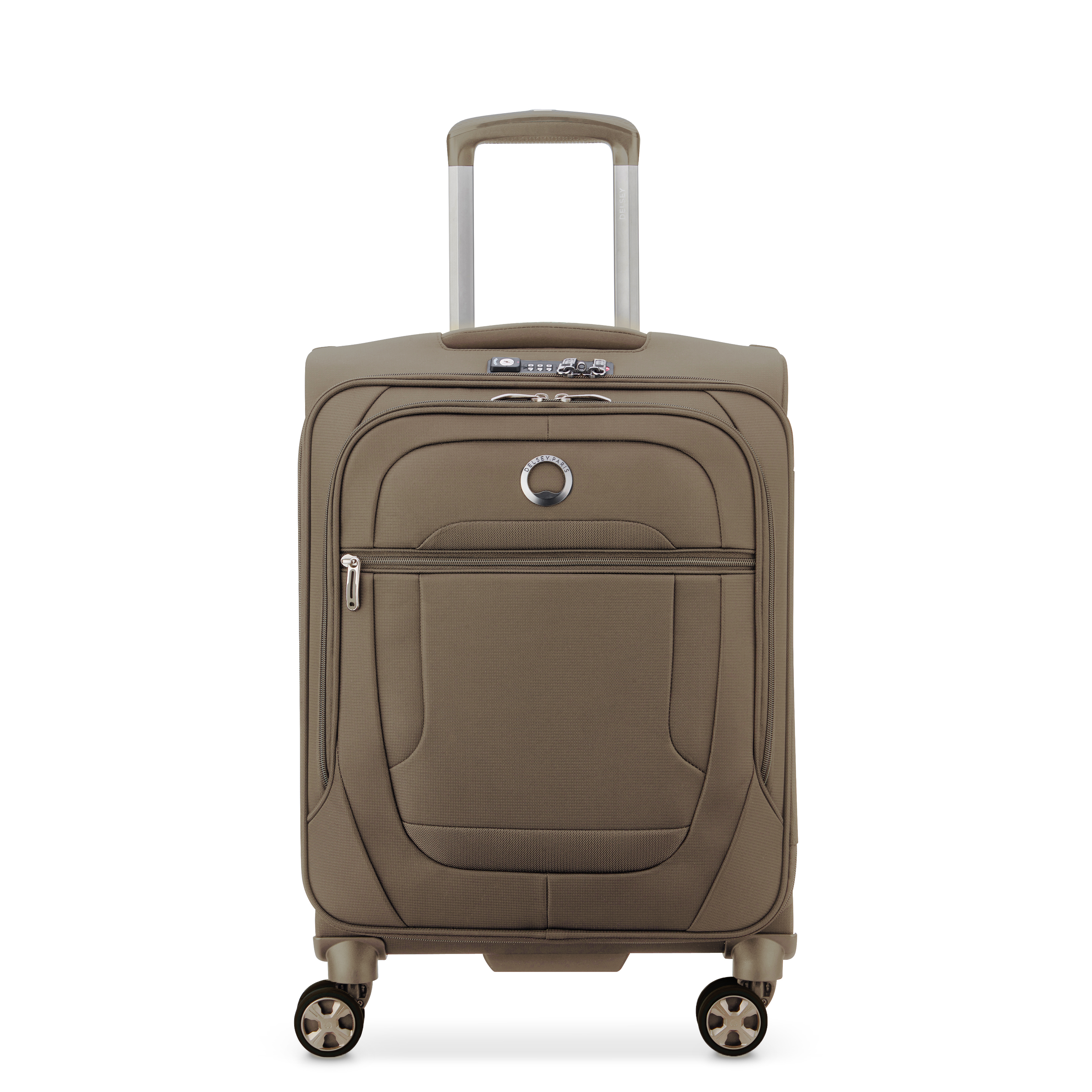 Soft cabin suitcase DELSEY PARIS Brown