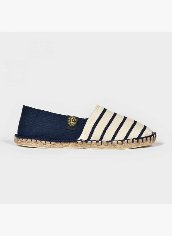 Striped Navy Blue Espadrille TOMS Men Navy Blue Striped Organic