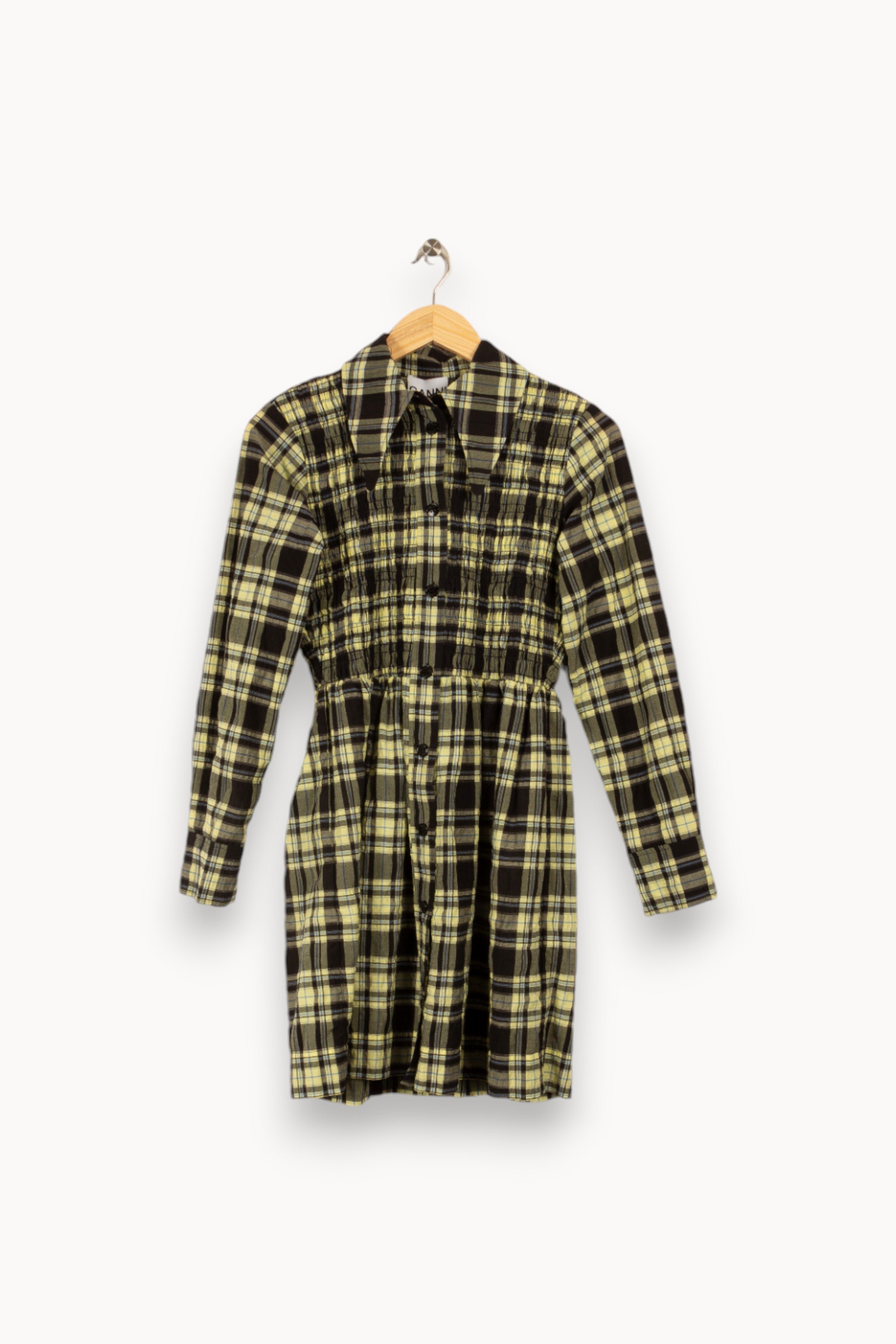 Short dress - ganni GANNI - Seconde Main Yellow