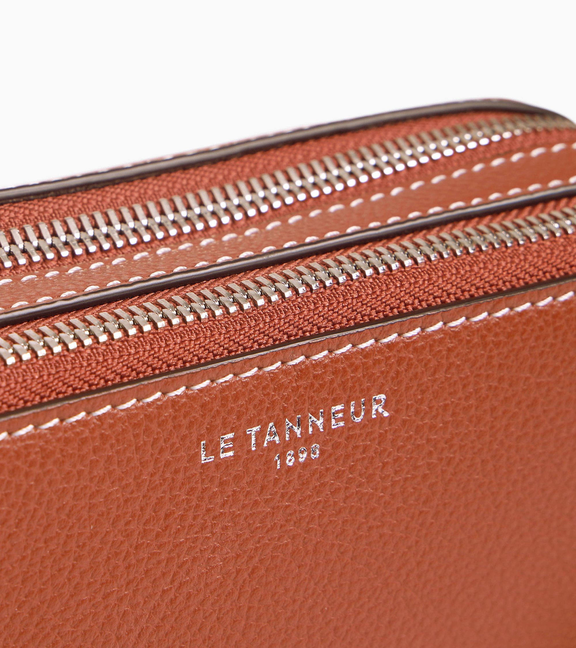 Leren crossbodytas  LE TANNEUR Bruin