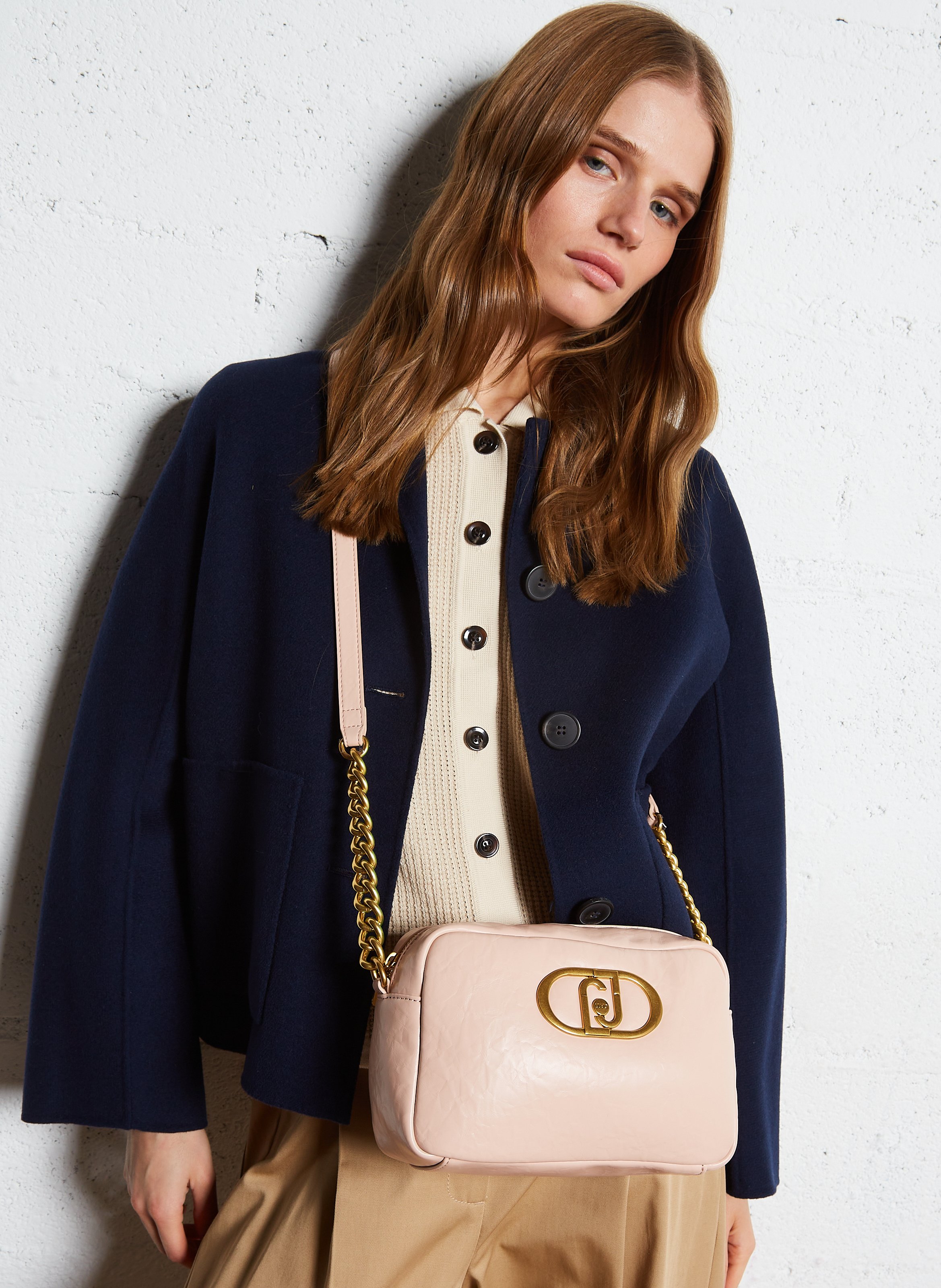 Sac bandoulière effet cuir LIU JO Rose