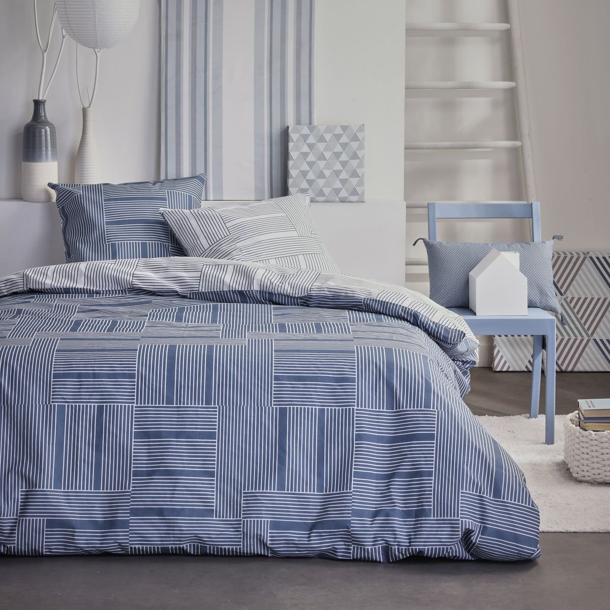 Printed bedding set TODAY LINGE DE MAISON Blue
