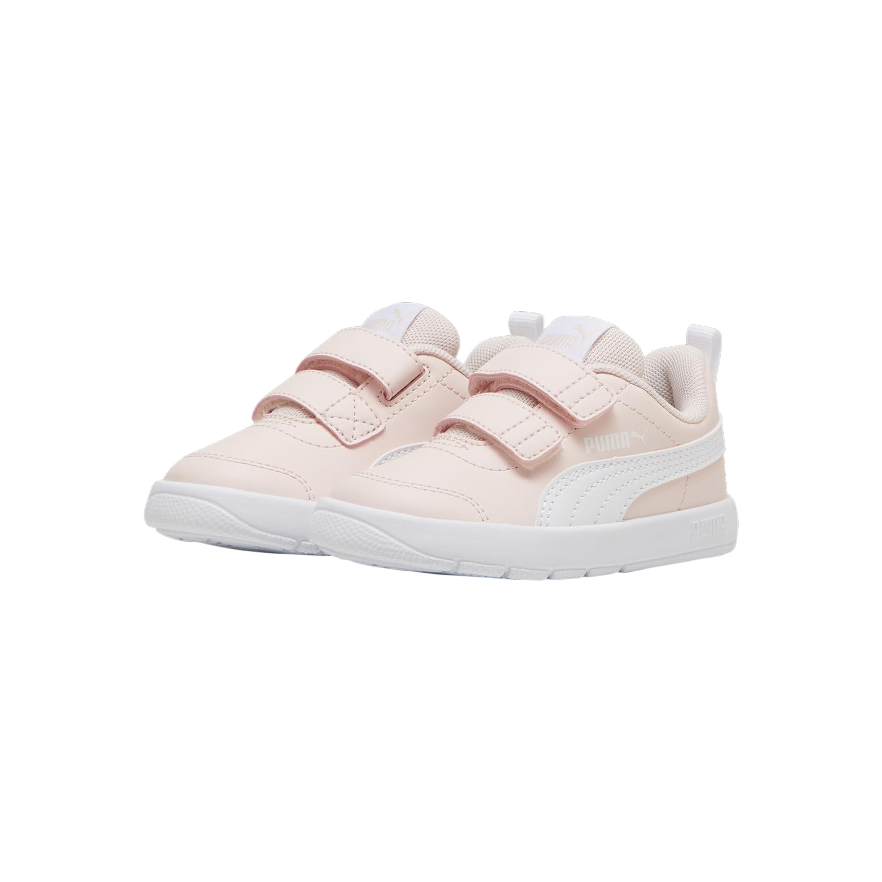 Low children's sneaker with Velcro straps Courtflex v3 v inf PUMA Pink