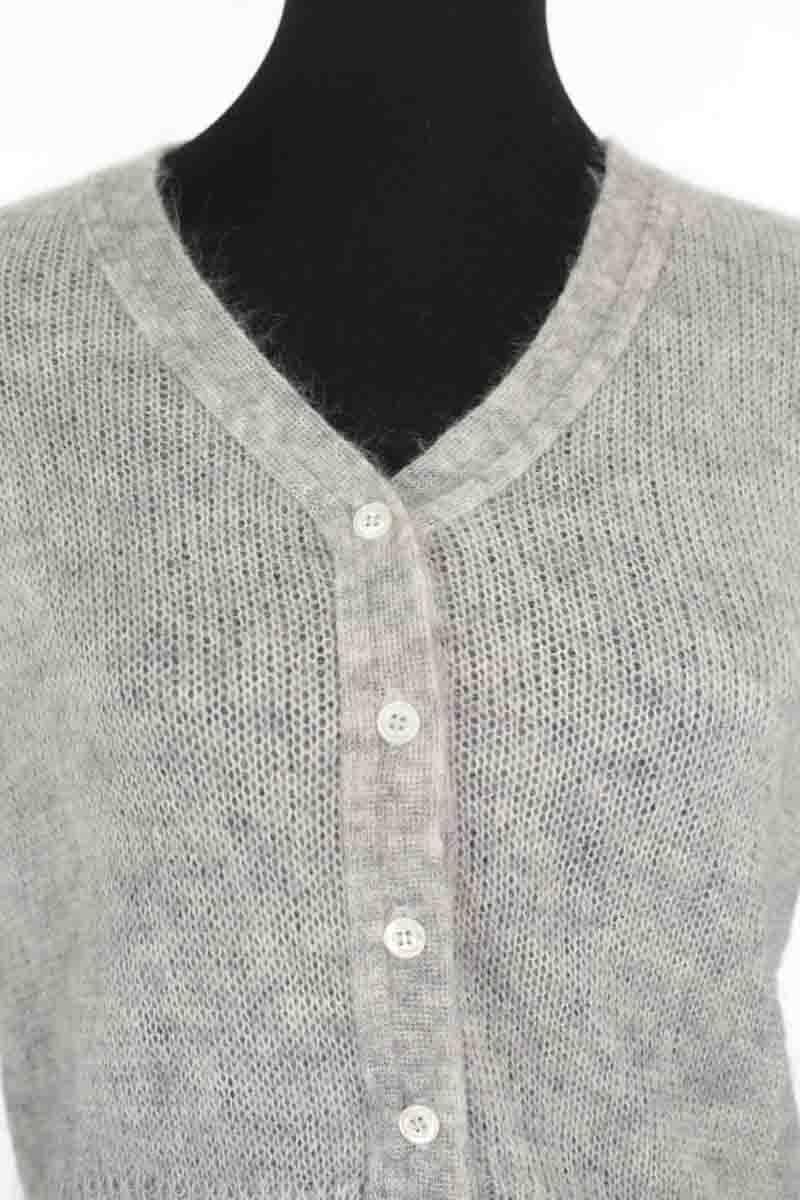 Chip wool cardigan AGNES B. - Seconde Main Grey
