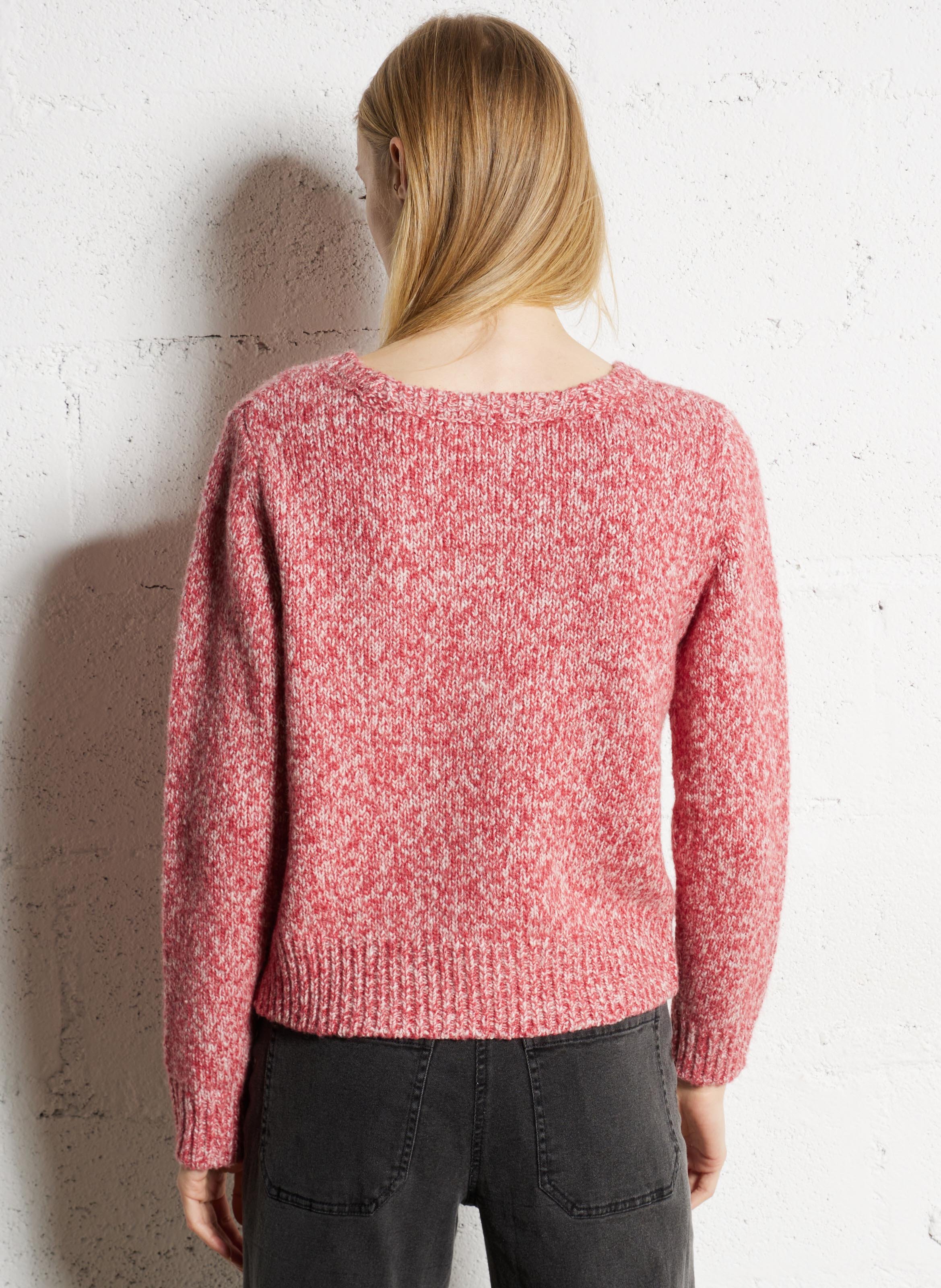 Pull droit en maille tricotée NICE THINGS Rouge