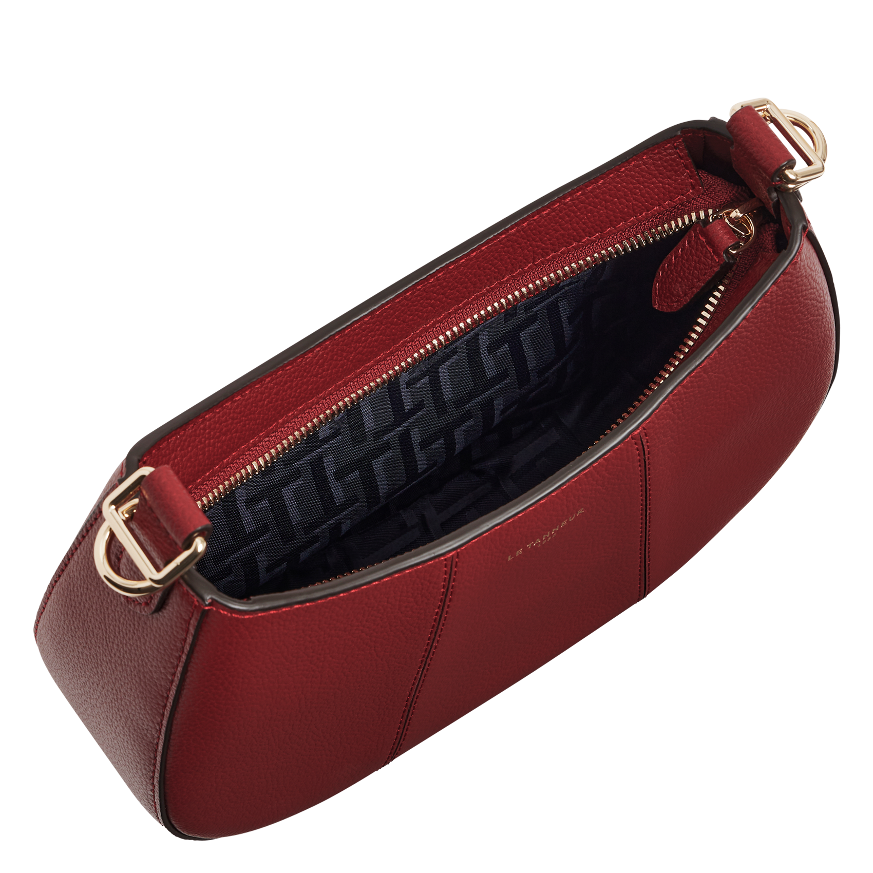 Sac porté épaule en cuir LE TANNEUR Rouge