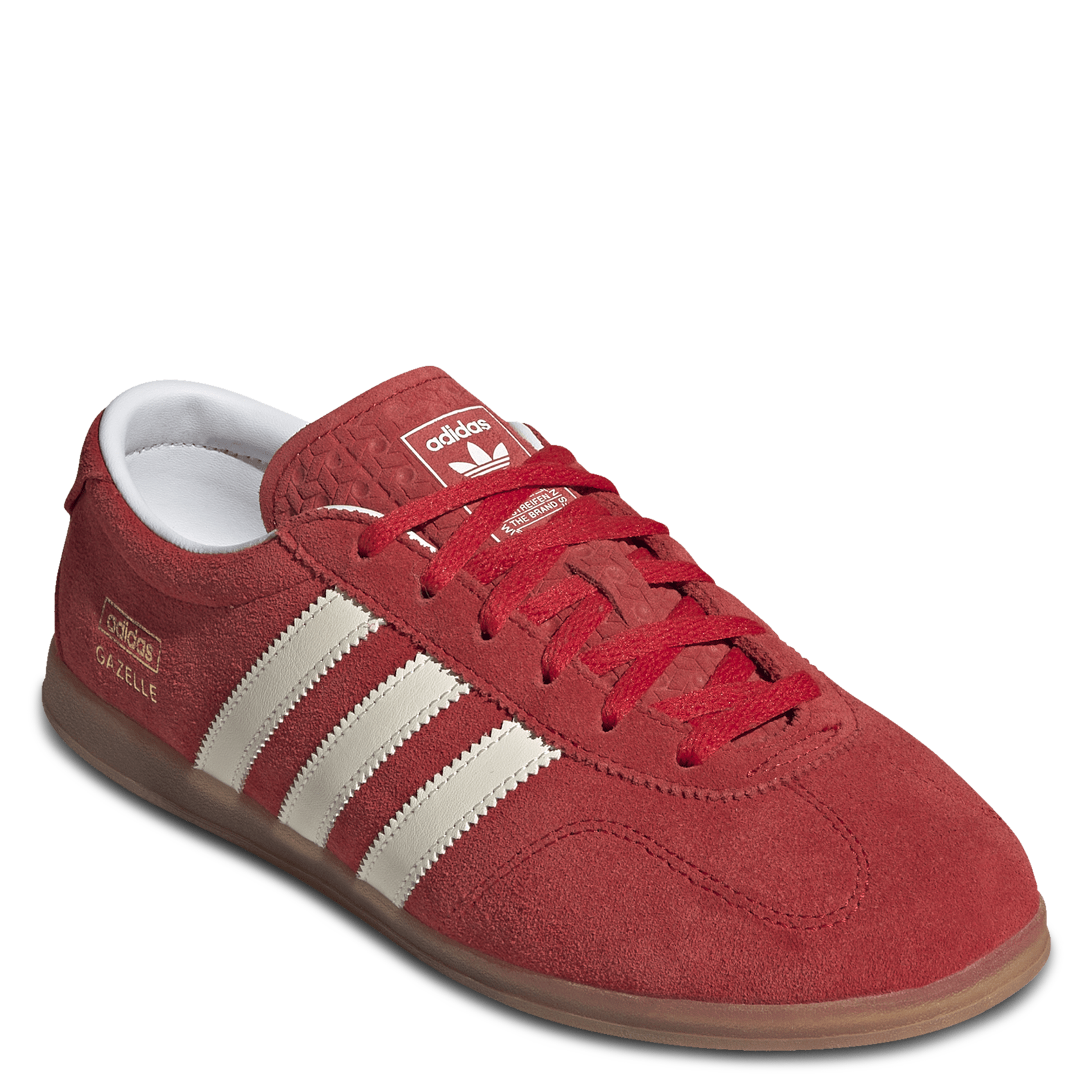 Baskets basses en cuir ADIDAS Rouge