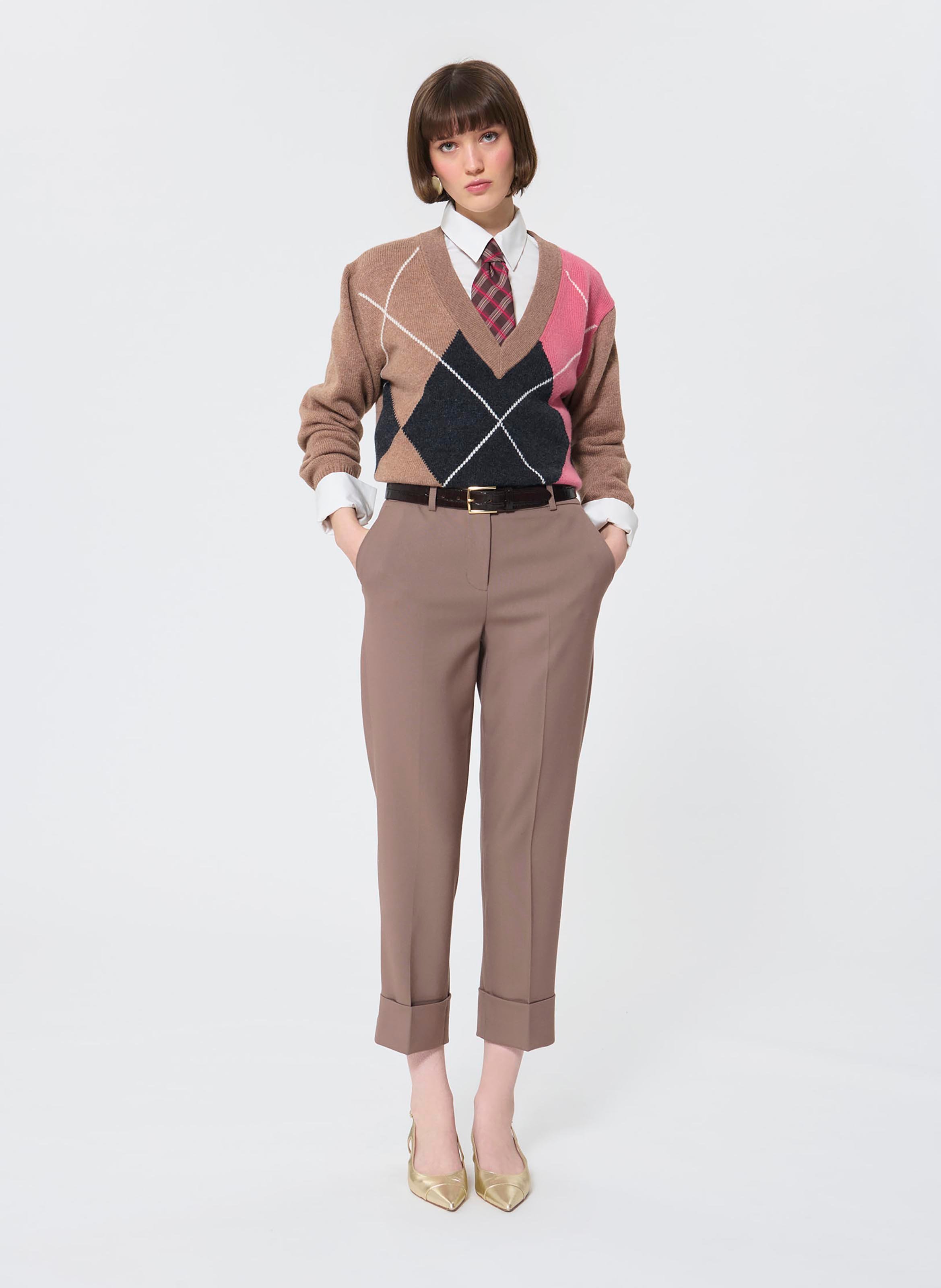 Klassieke broek TARA JARMON Beige