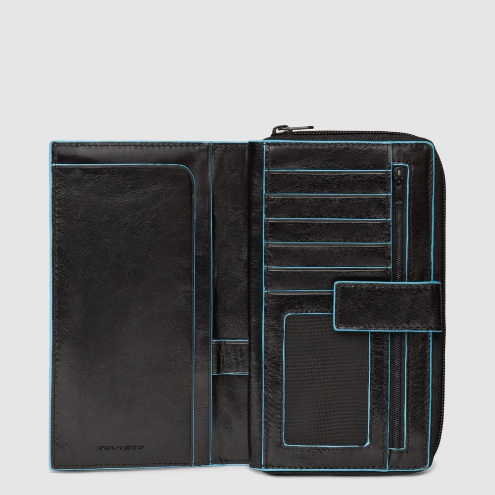 Babylon leather wallet PIQUADRO Black