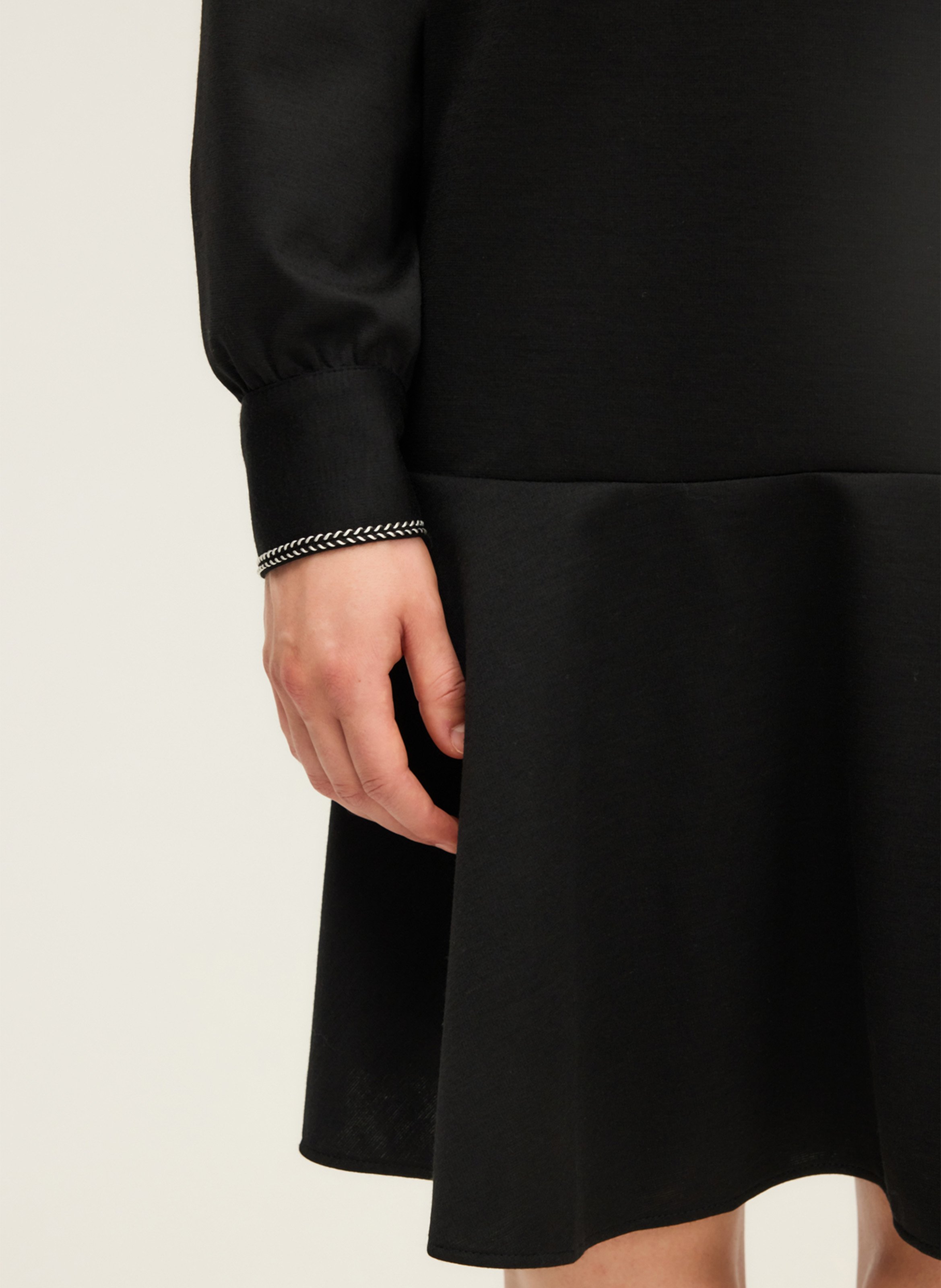 Short dress with shirt collar PABLO Black