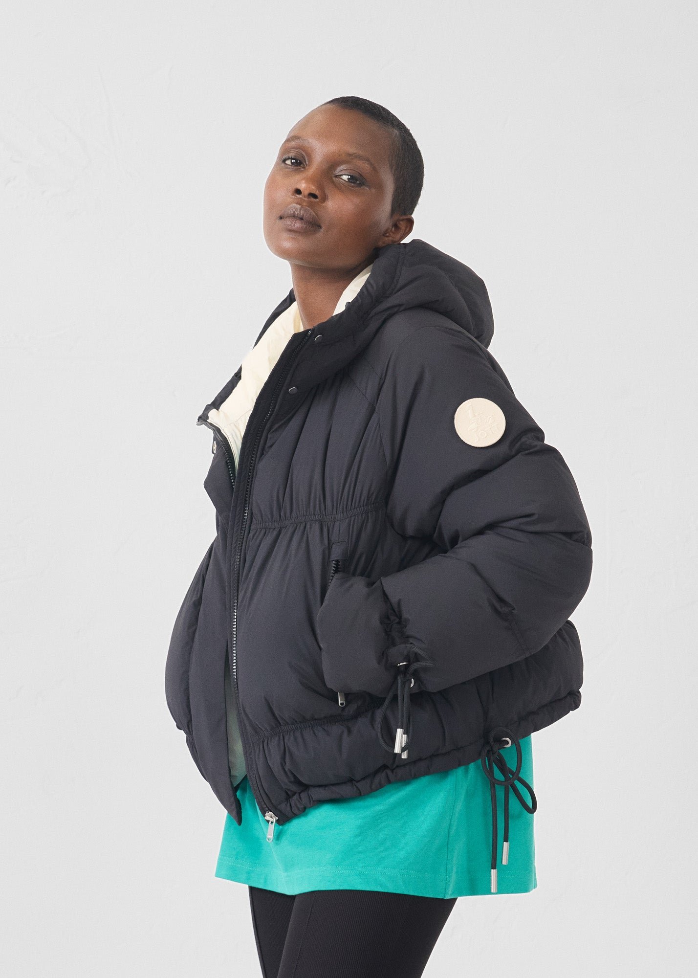 Puffer jacket for extreme cold weather - Nami JOTT Black