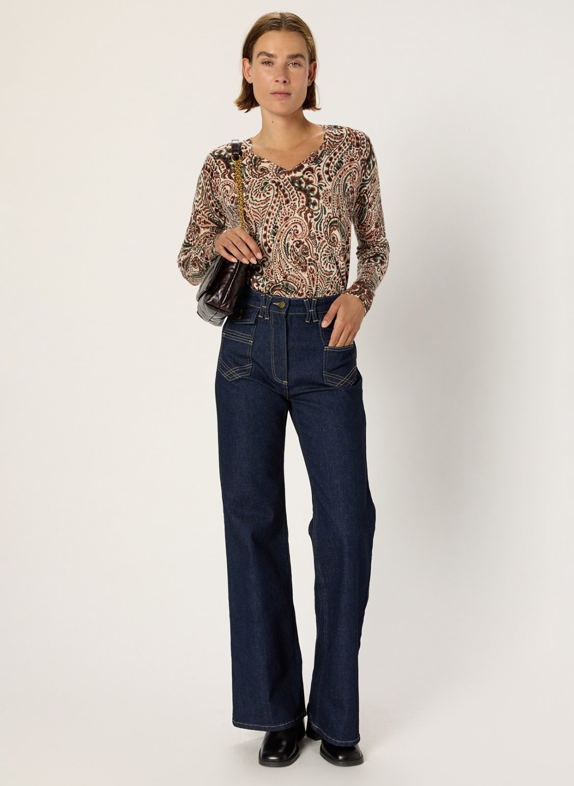 Mouwloze, wollen trui GERARD DAREL Beige