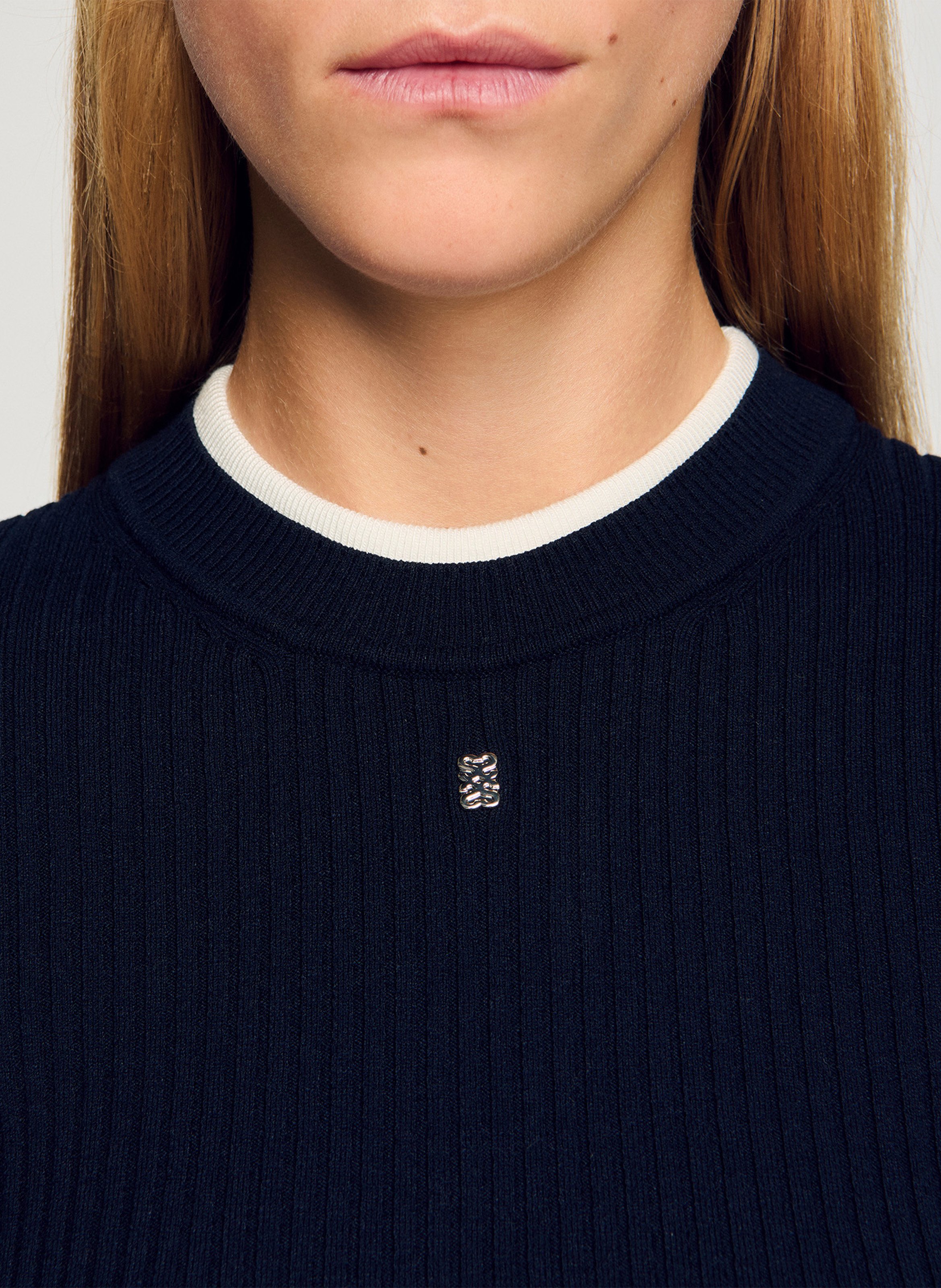 High-neck sweater SANDRO Blue