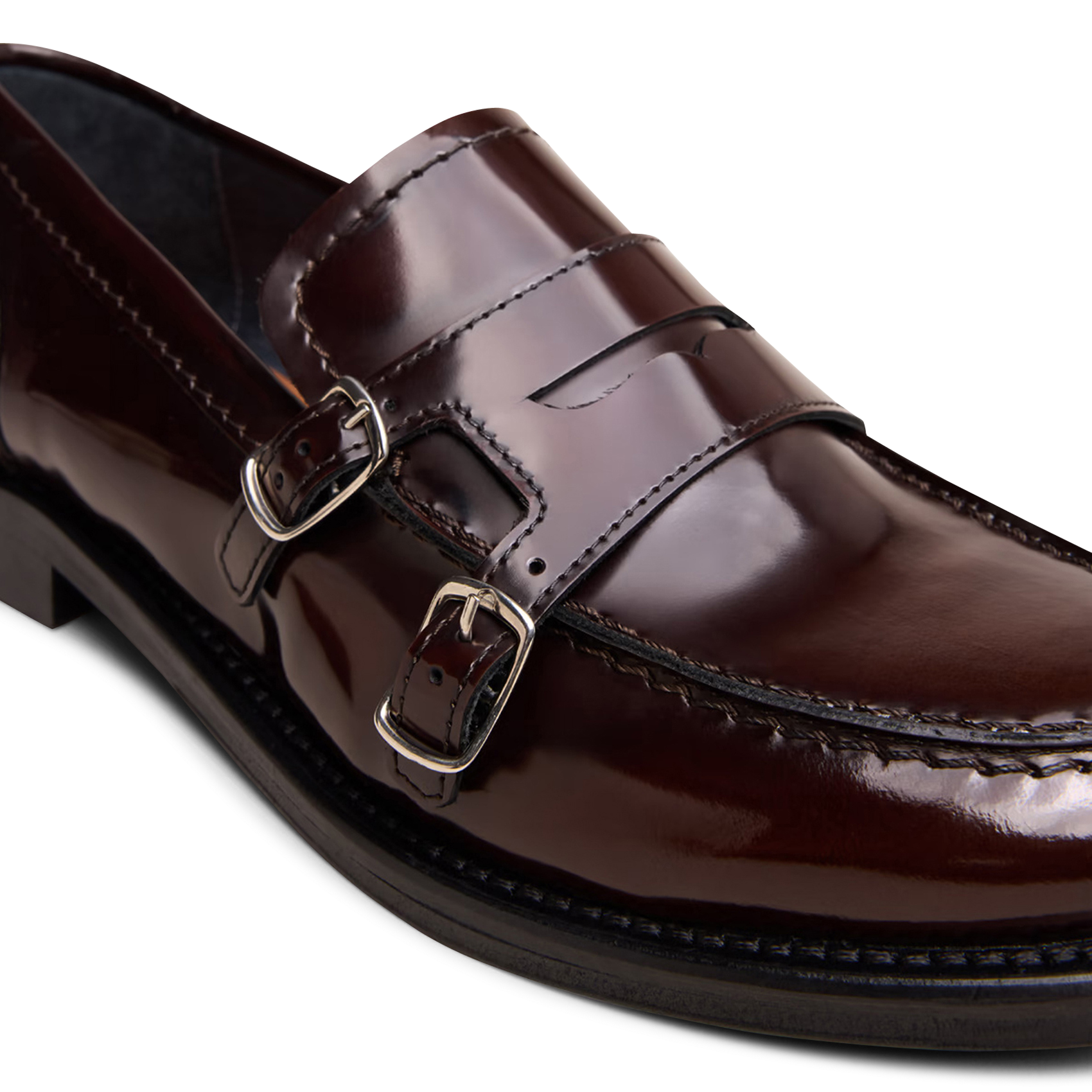 Mocassins en cuir verni JONAK Marron