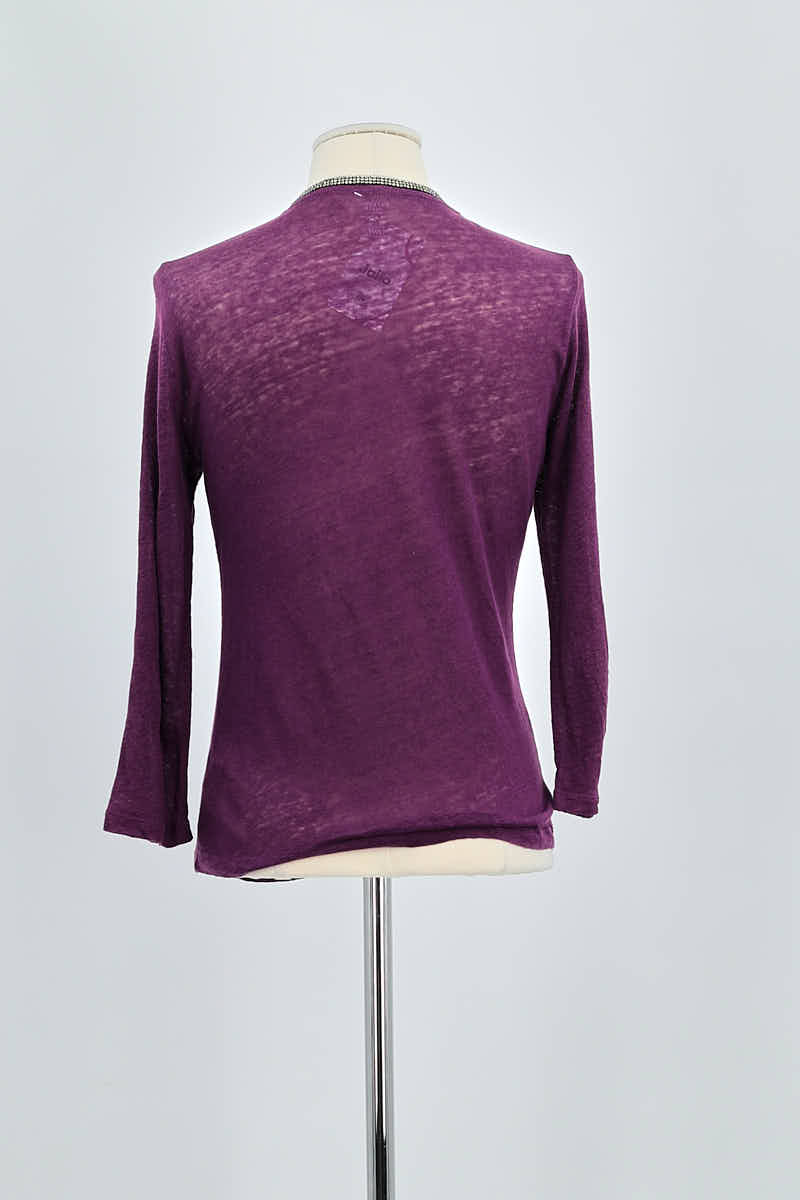 Gilet MAJESTIC FILATURES - SECONDE MAIN Violet