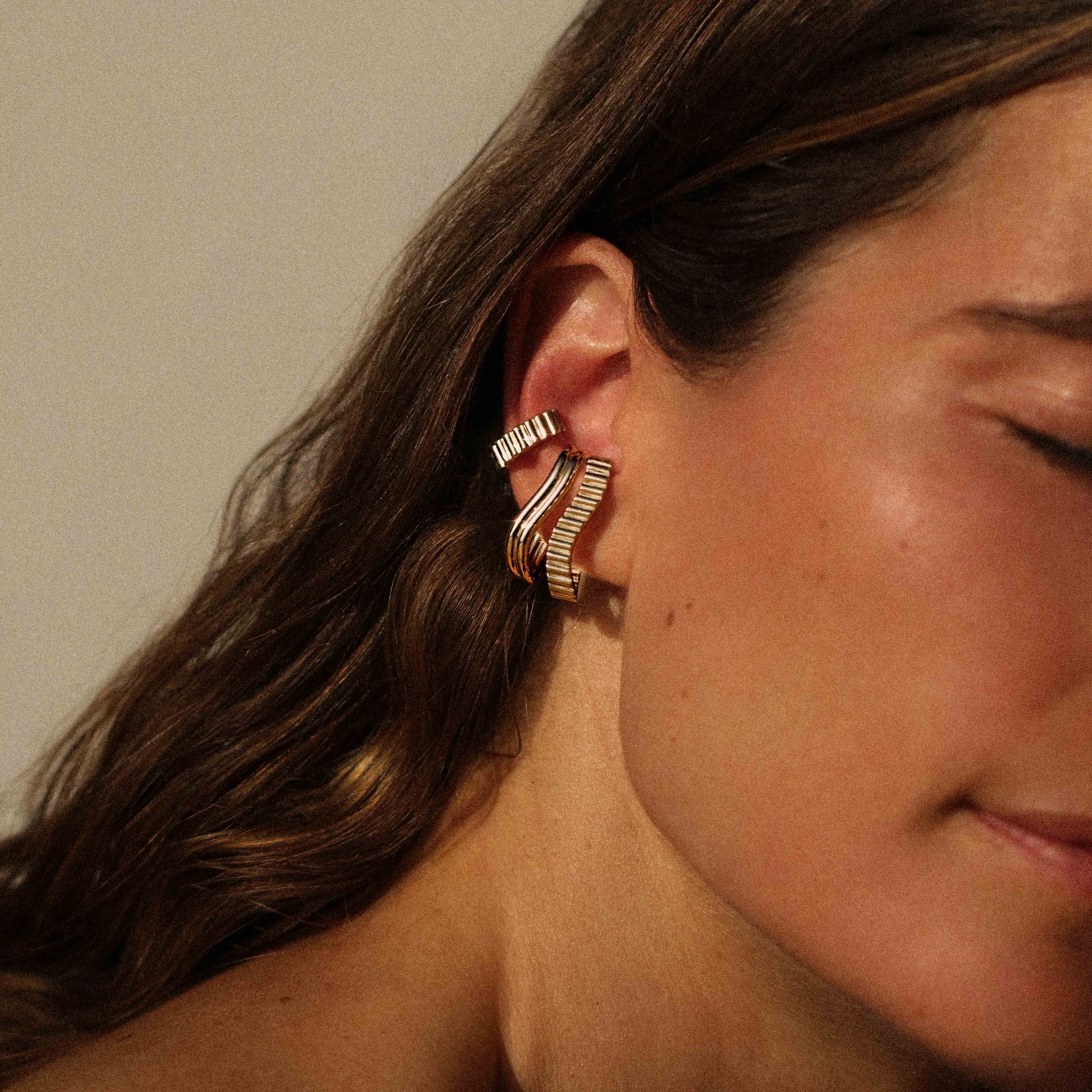 Earcuff mini, plaqué or MAYRENA Doré