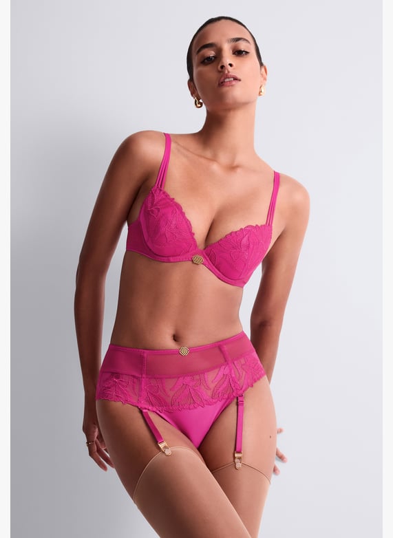 Garter belt thong Pink Aubade - Women | Place des Tendances Garter belt thong Pink Aubade - Women | Place des Tendances