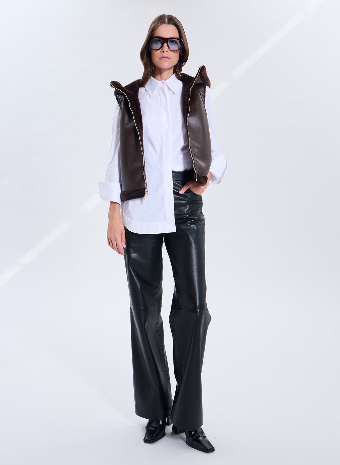 Chemise col classique en coton ZAPA