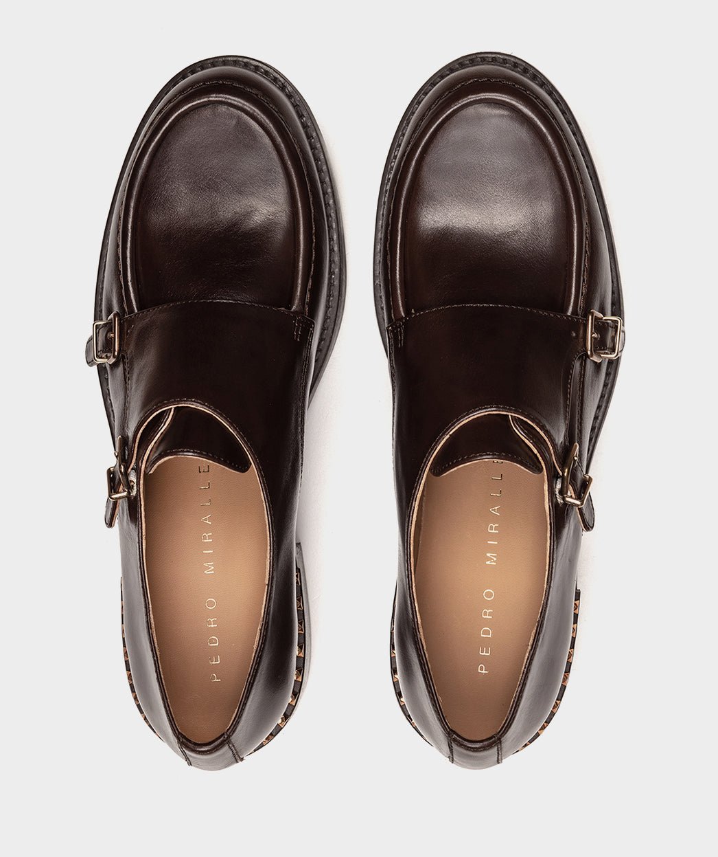 Brown leather loafers PEDRO MIRALLES Brown