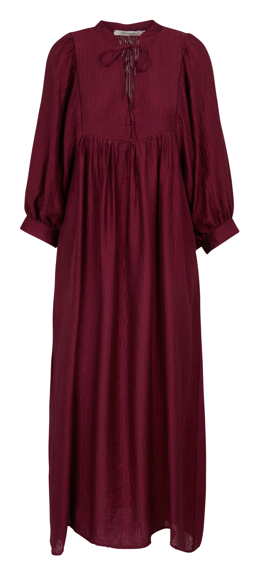 Robe longue ample col tunisien  LA FEE MARABOUTEE