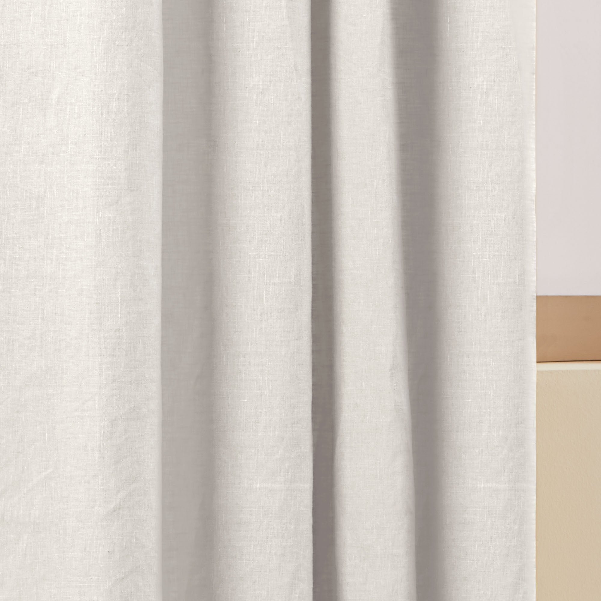 Madura - Carlina Linen Blackout Curtain in Slightly Crumpled Washed Linen 100% Blackout Beige 145x280 cm MADURA Beige