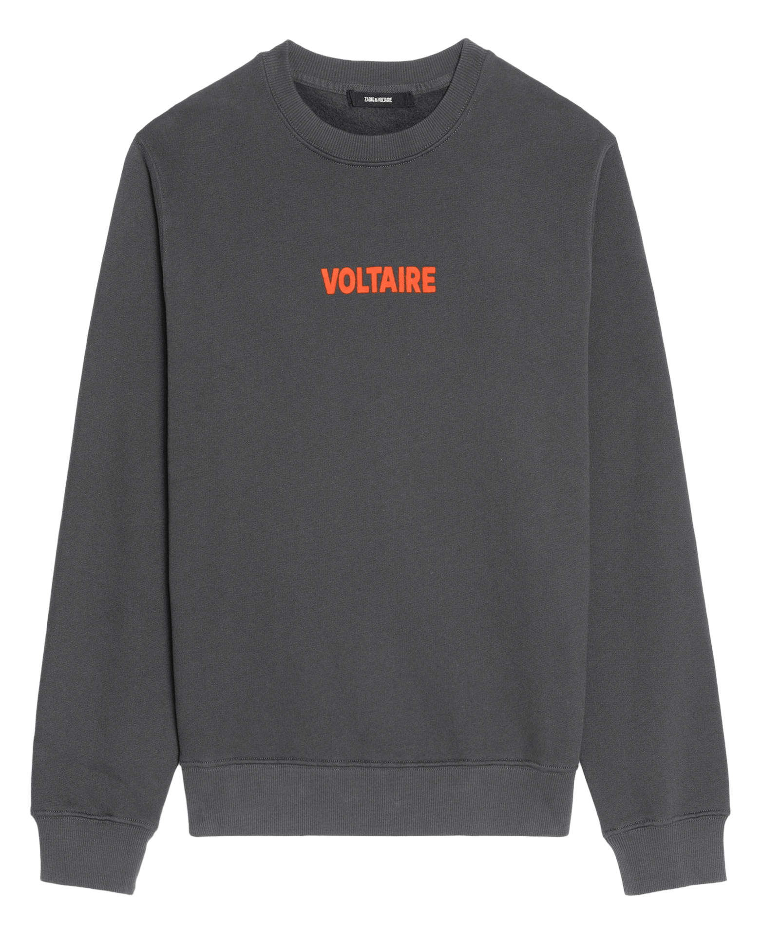 Sweat droit col rond sérigraphié en coton mélangé ZADIG&VOLTAIRE Grau