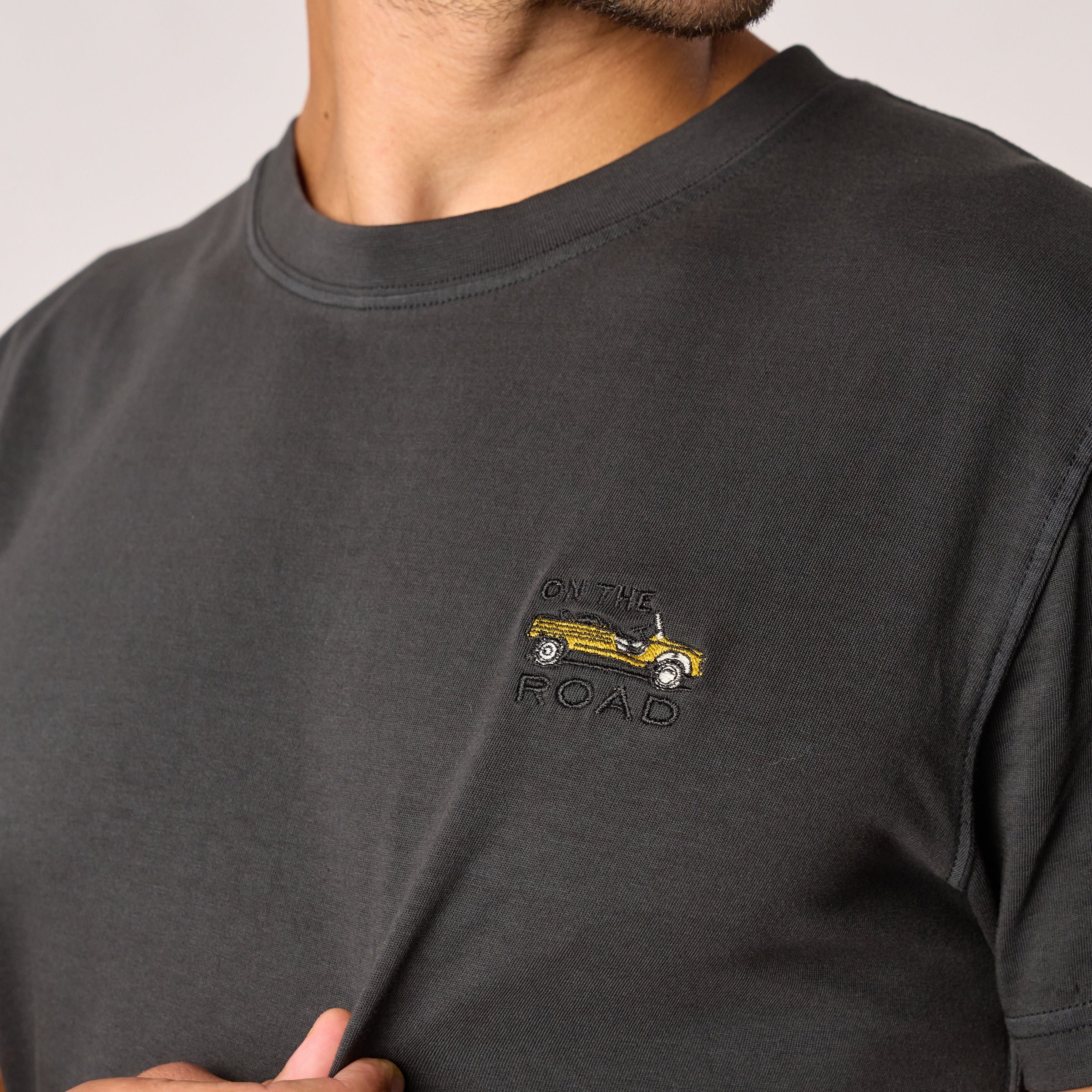 Organic cotton roadtrip T-shirt Black