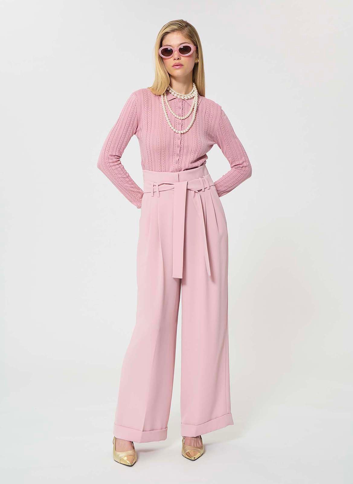 Wijde broek TARA JARMON Roze