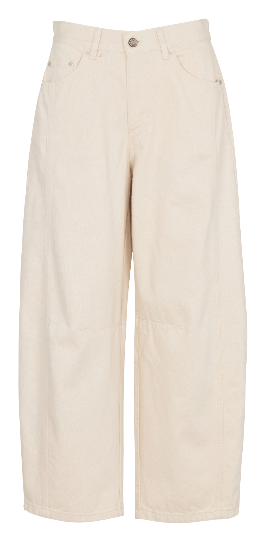 Jean large taille haute en coton bio COTELAC Blanc