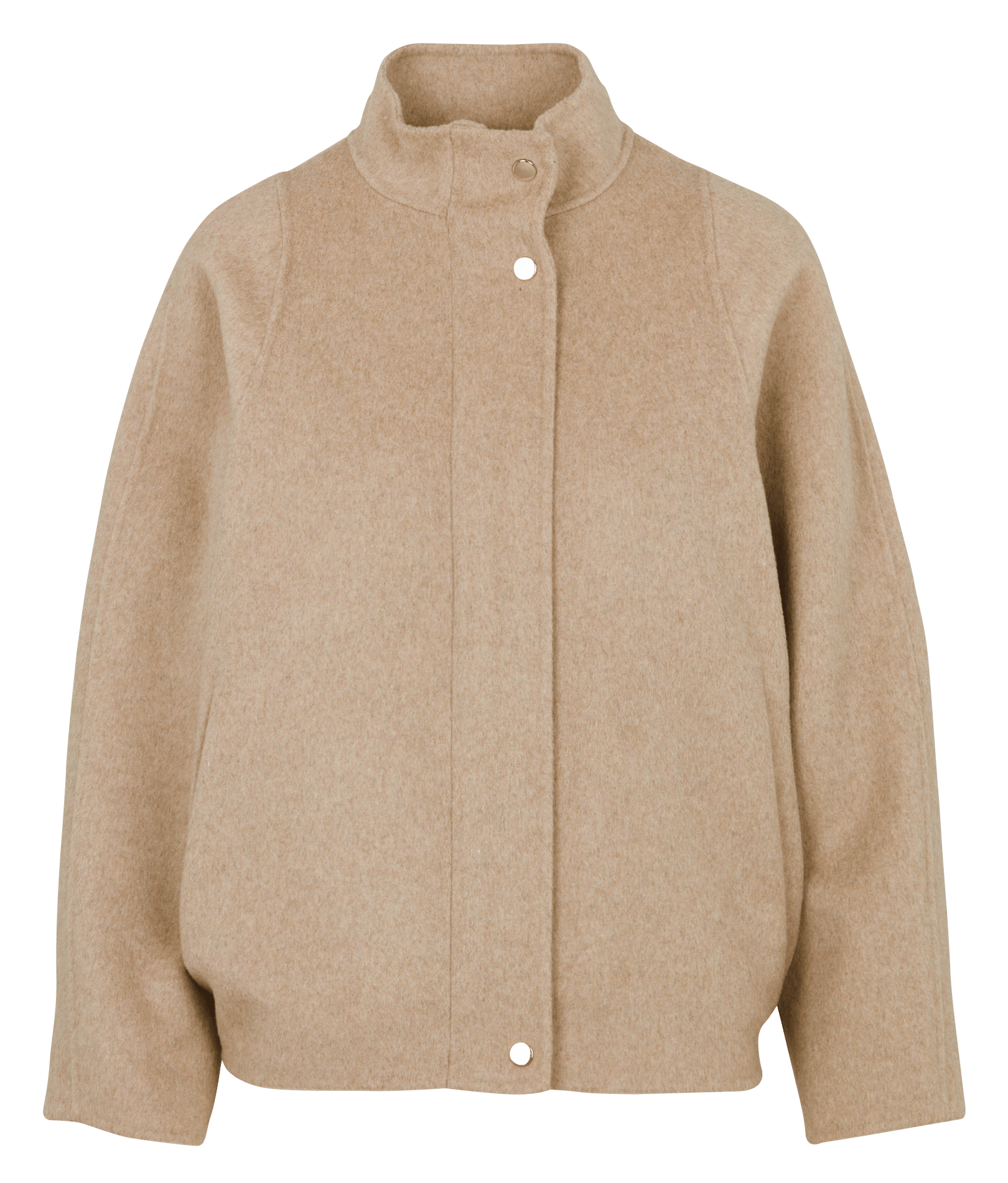 Rechte jas met opstaande kraag en rits MAISON 123