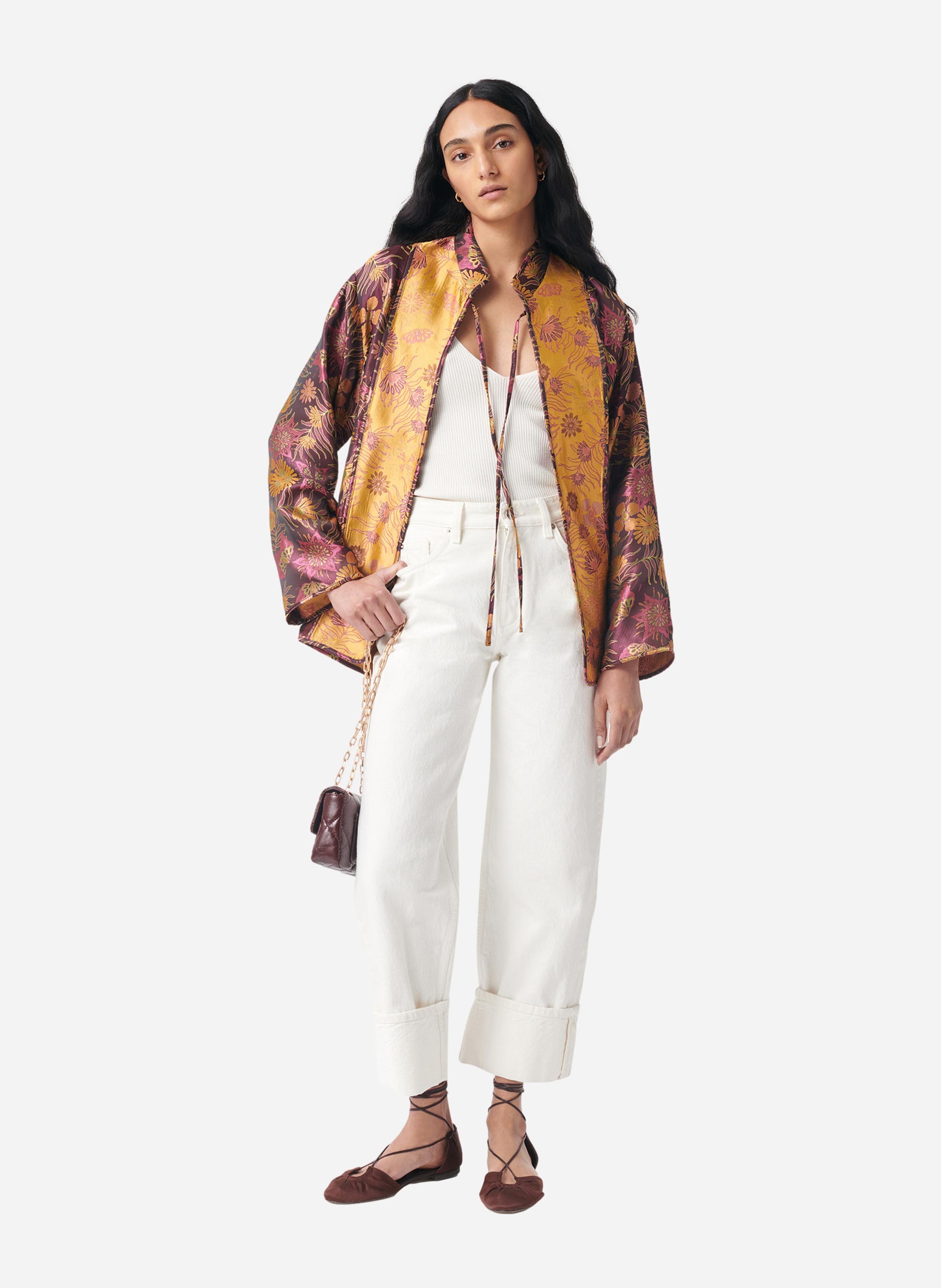 Gedrukte open kraagjas VANESSA BRUNO Veelkleurig