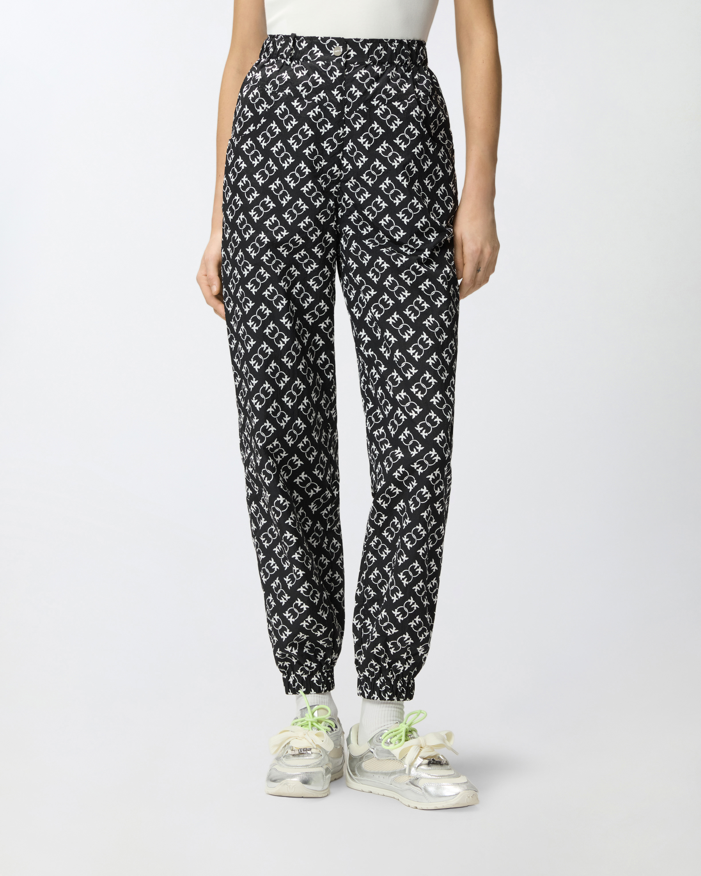 Pantalon de sport avec logo love birds PINKO Multicolore