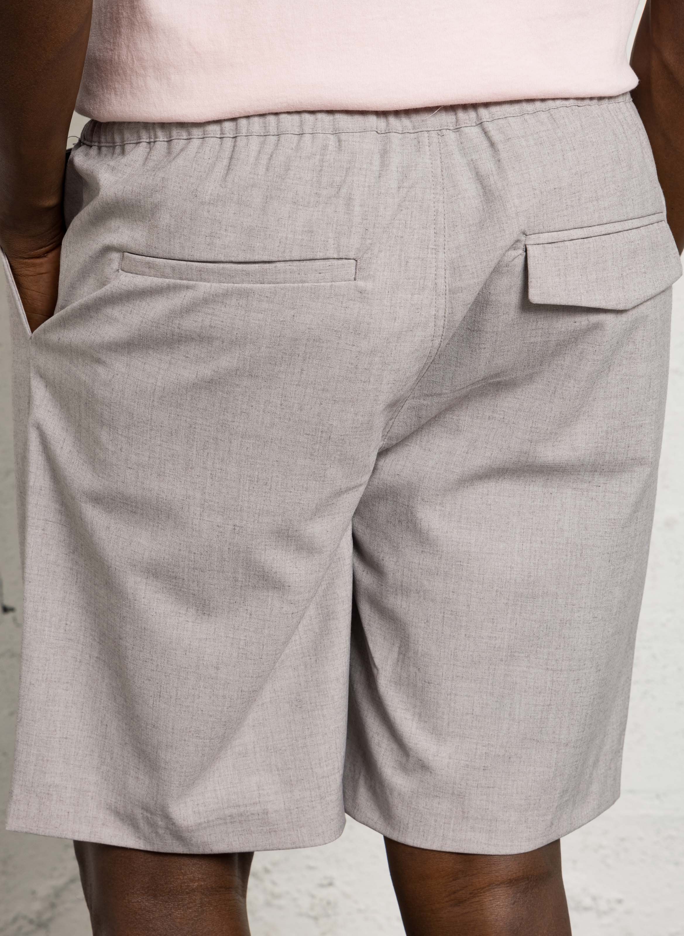 Korte hoge taille CASUAL FRIDAY Grijs