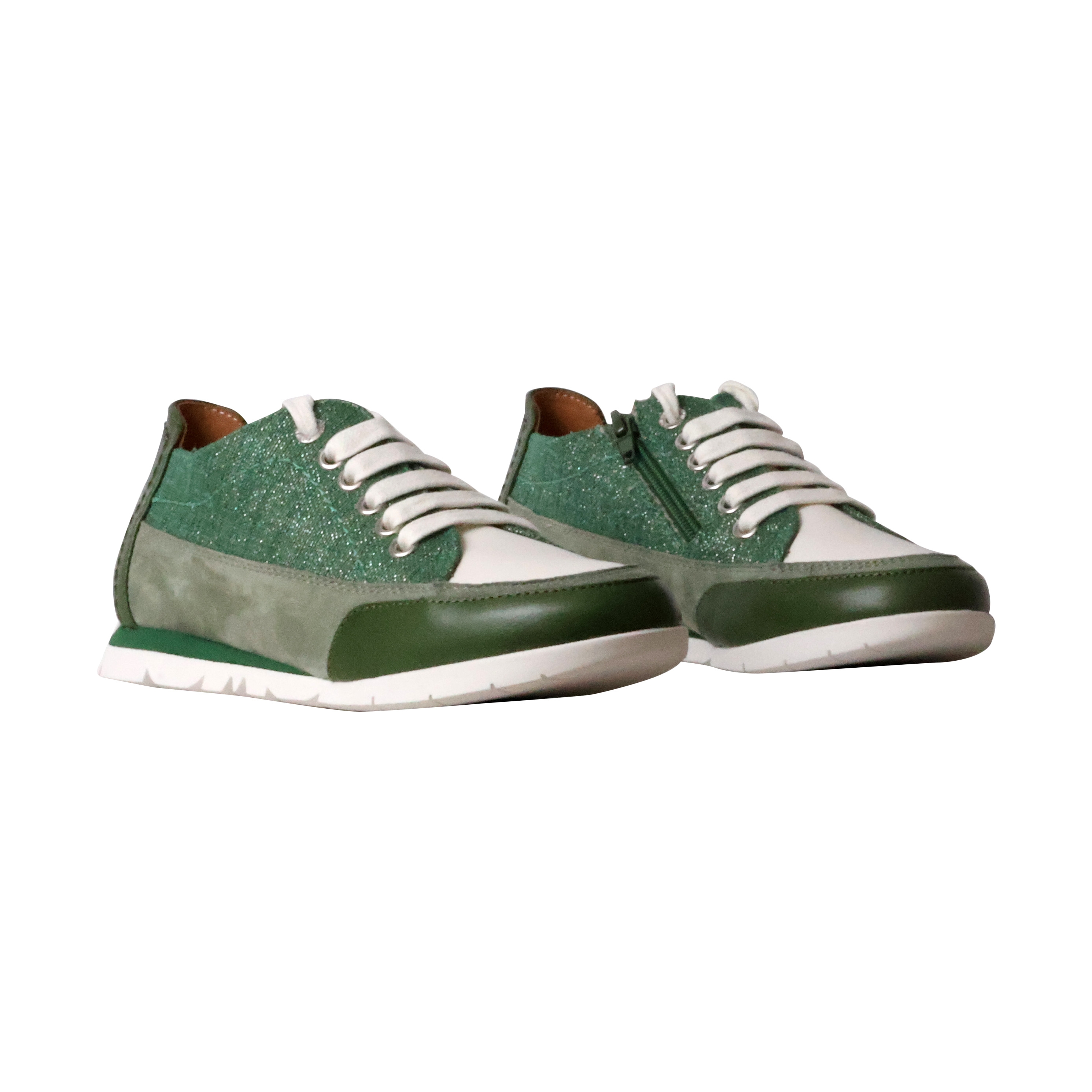 Leather sneakers Camina EMILIE KARSTON Green