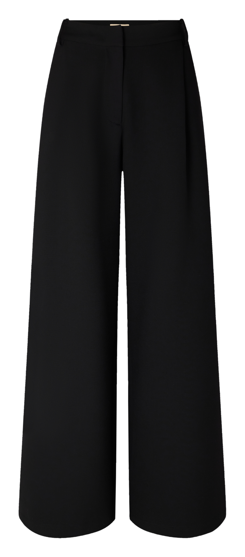 Fließende weite Satinhose | Schwarz SESSUN Damen