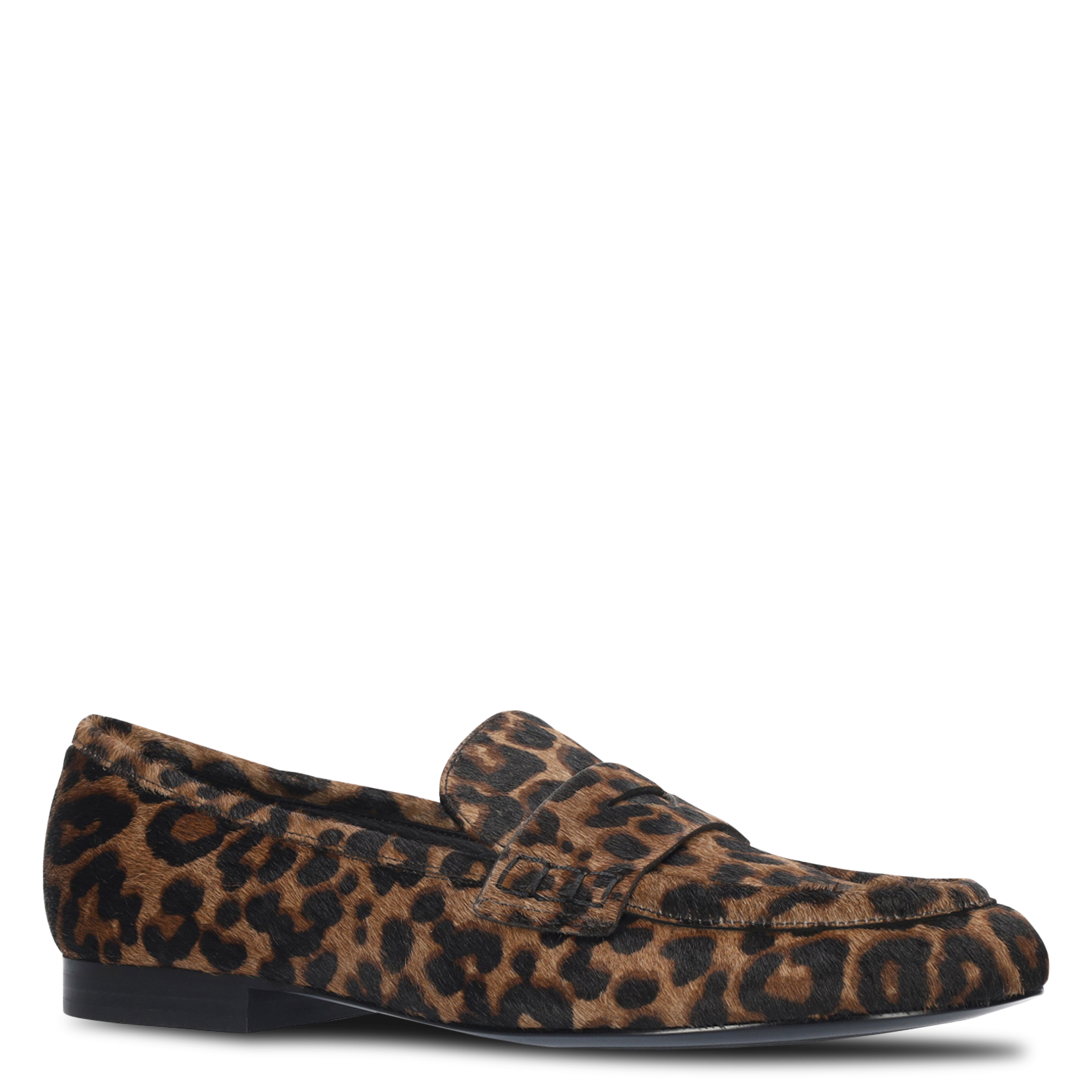 Leopard-print leather loafers BIBI LOU Multicolored