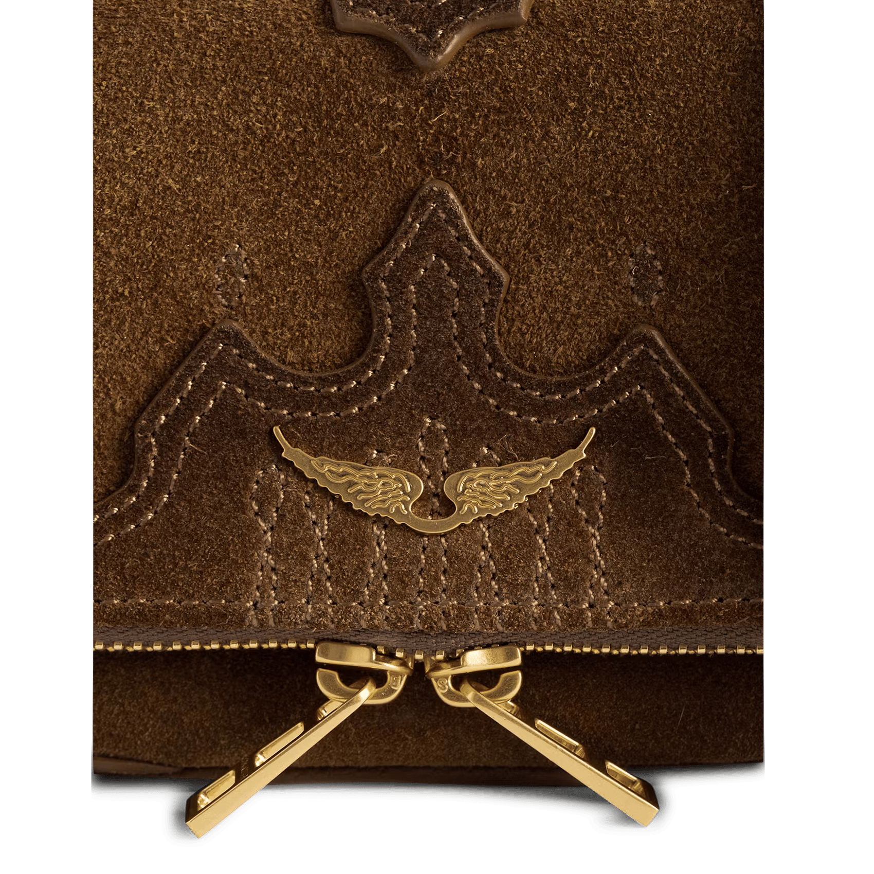 Leder-Umhängetasche ZADIG&VOLTAIRE Braun