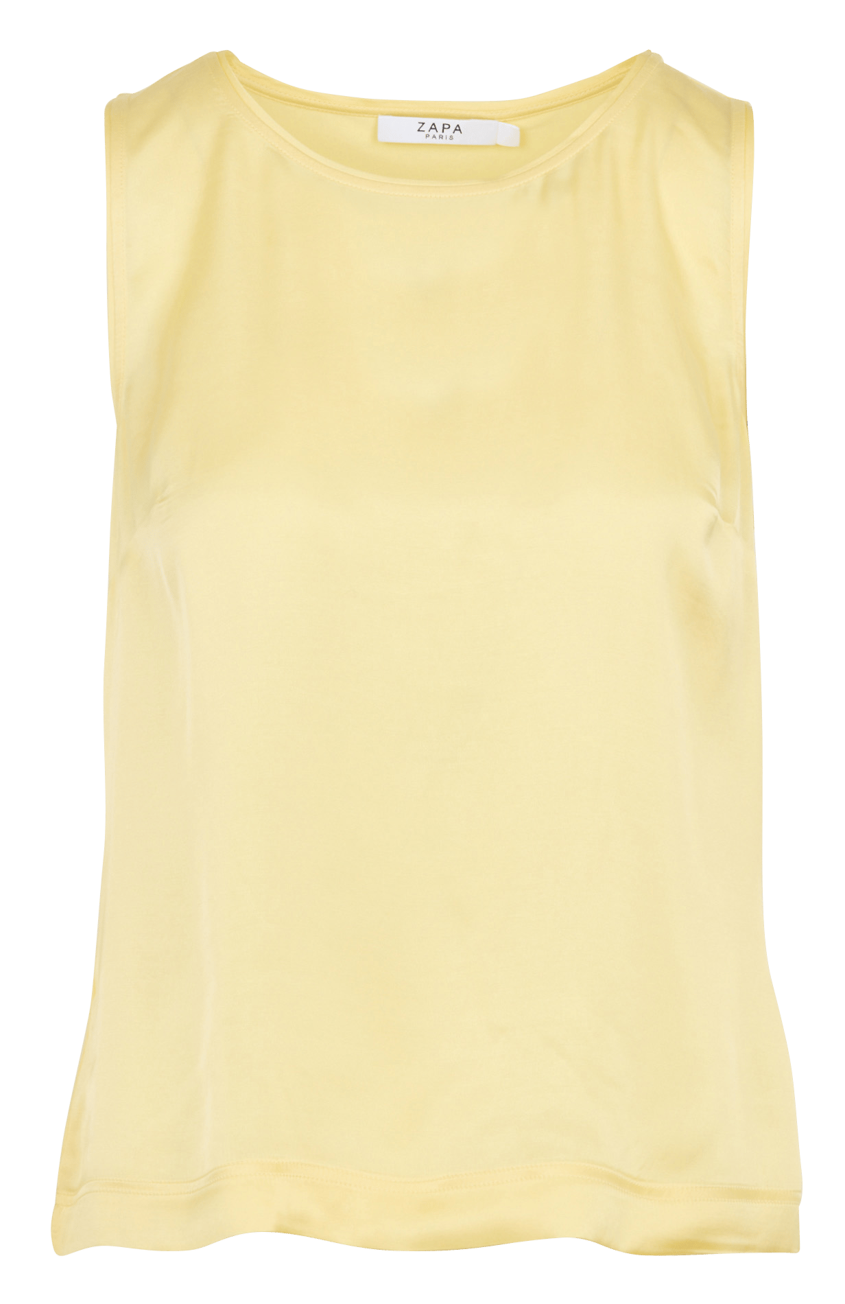 Satin sleeveless top ZAPA
