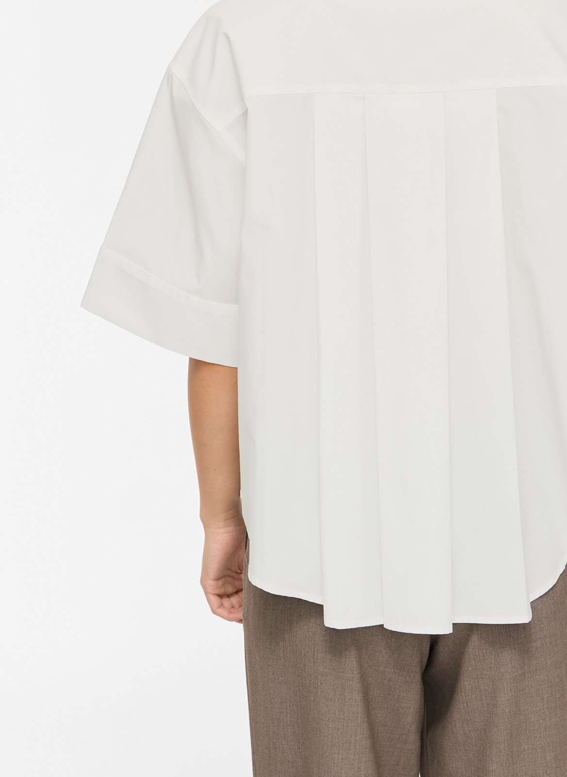 Straight shirt with classic collar VILA White