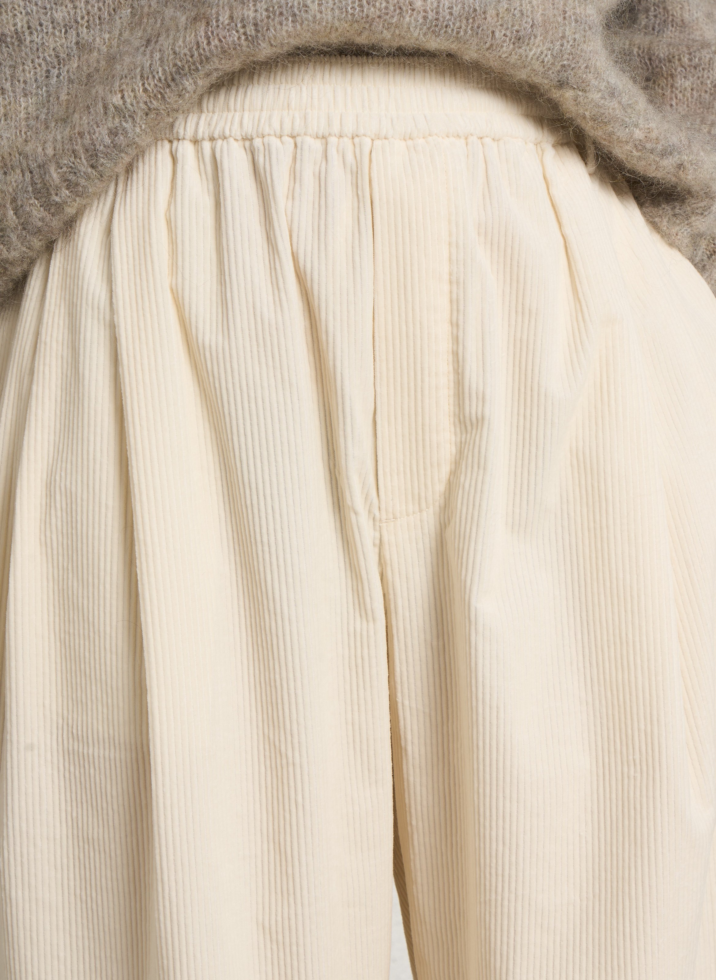 Wide-leg cotton jeans BELLEROSE Beige