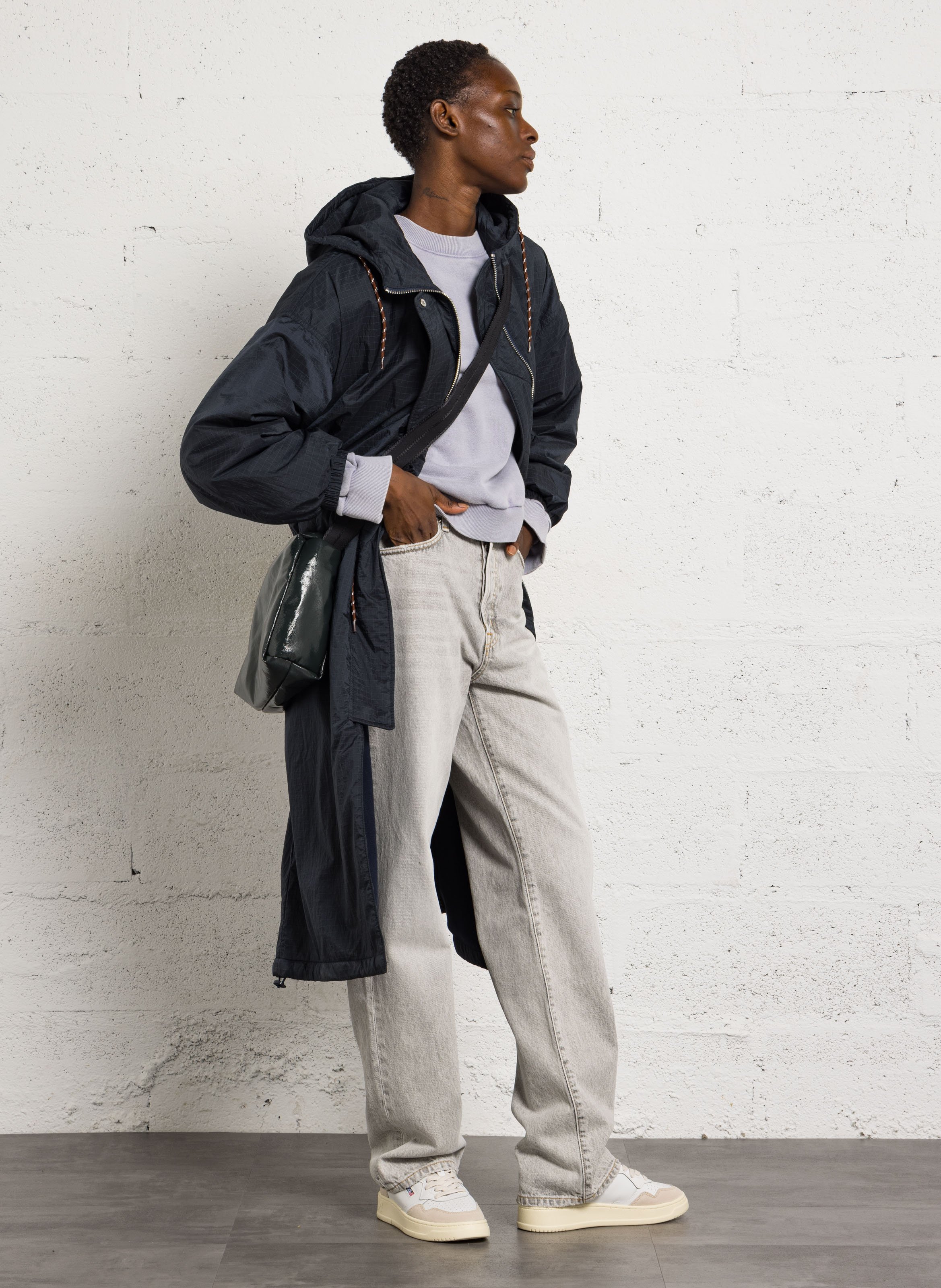 Parka à carreaux BELLEROSE Bleu
